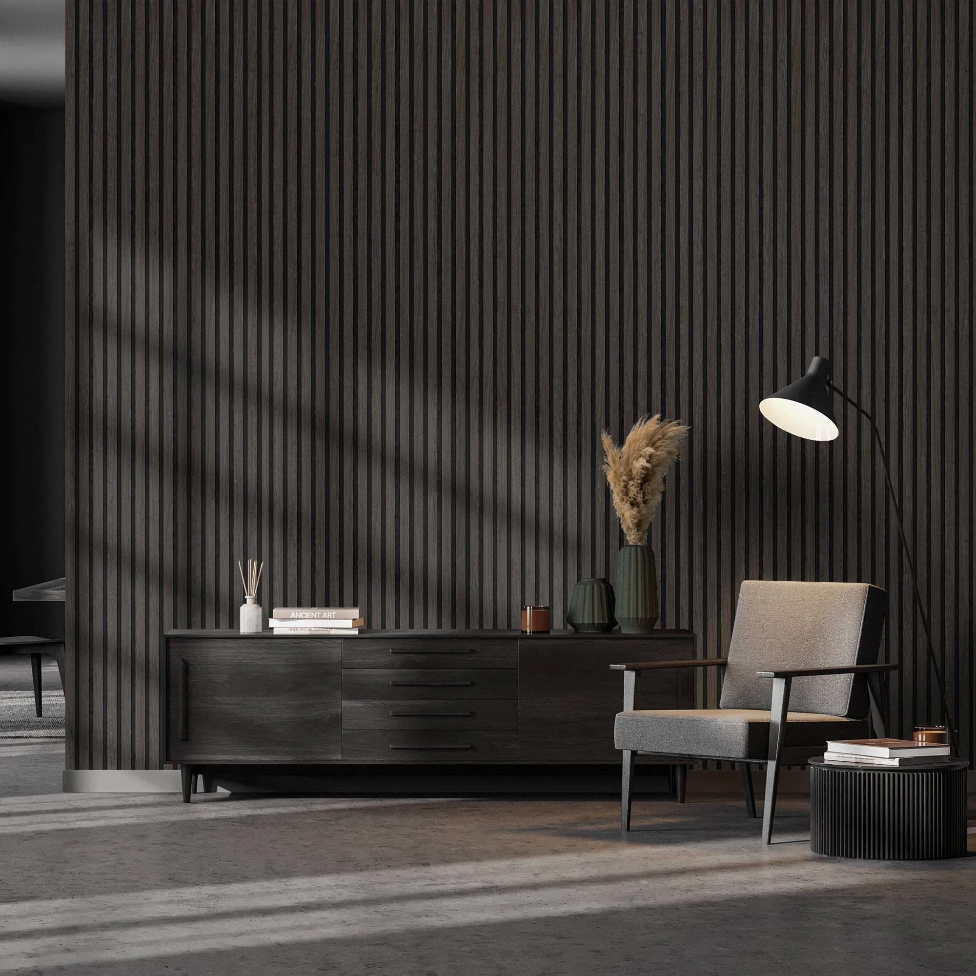 Dark Grey - Elevation Acoustic 20mm Fully Finished Wall Panelling (120985) - Image 9