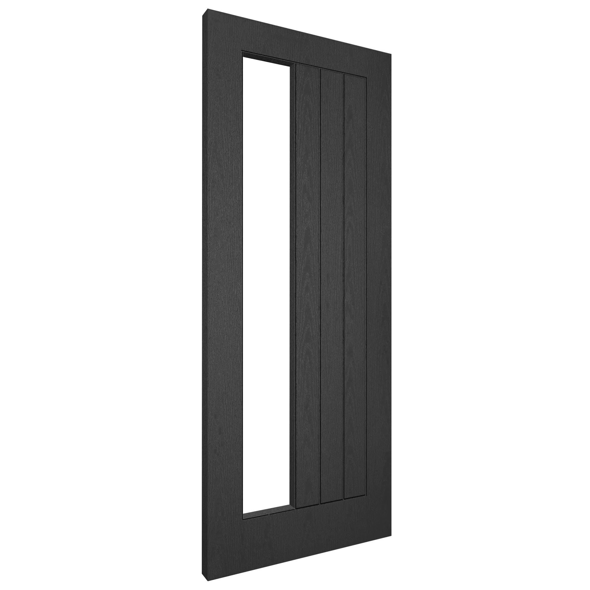 Ash Grey Internal Fully Finished Farley Clear Offset Glass Door (121188) - Image 2