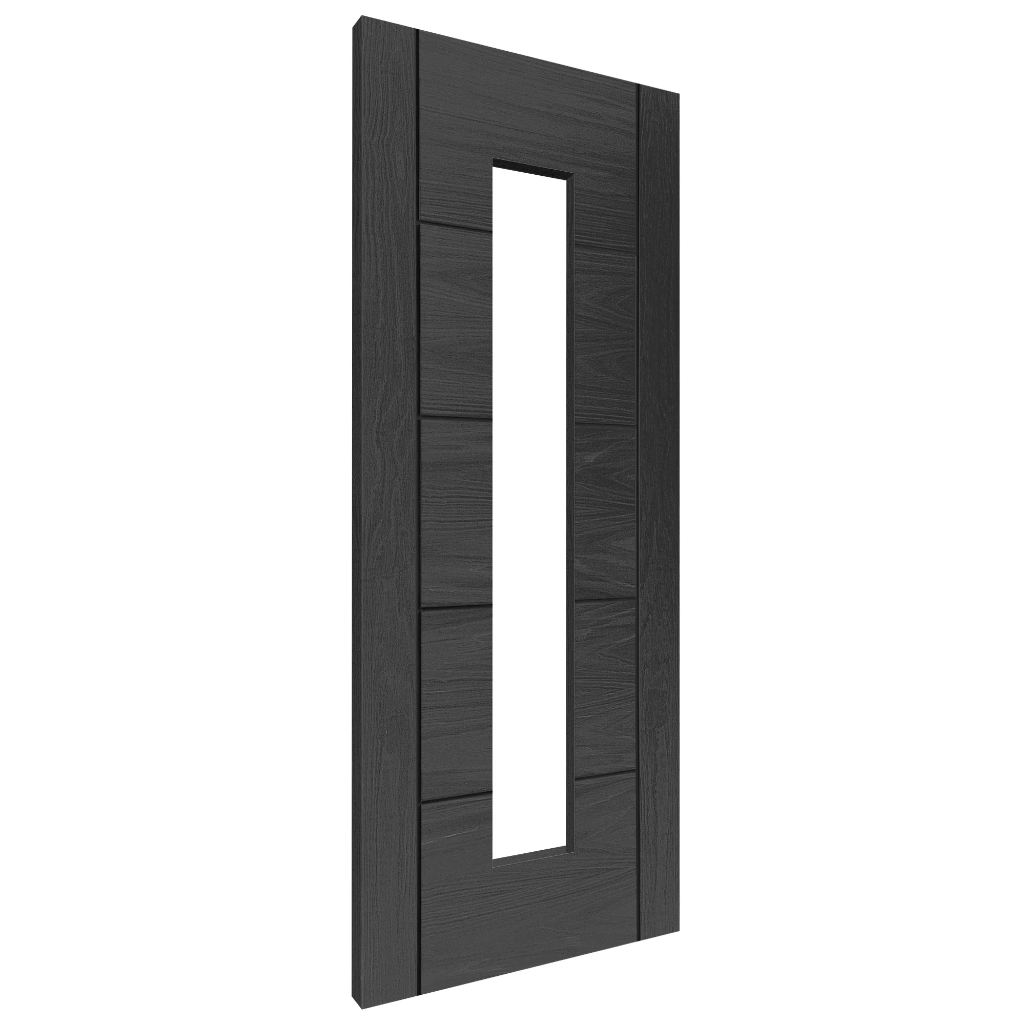 Ash Grey Internal Fully Finished Parma 1 Light Clear Glass Door (121185) - Image 2