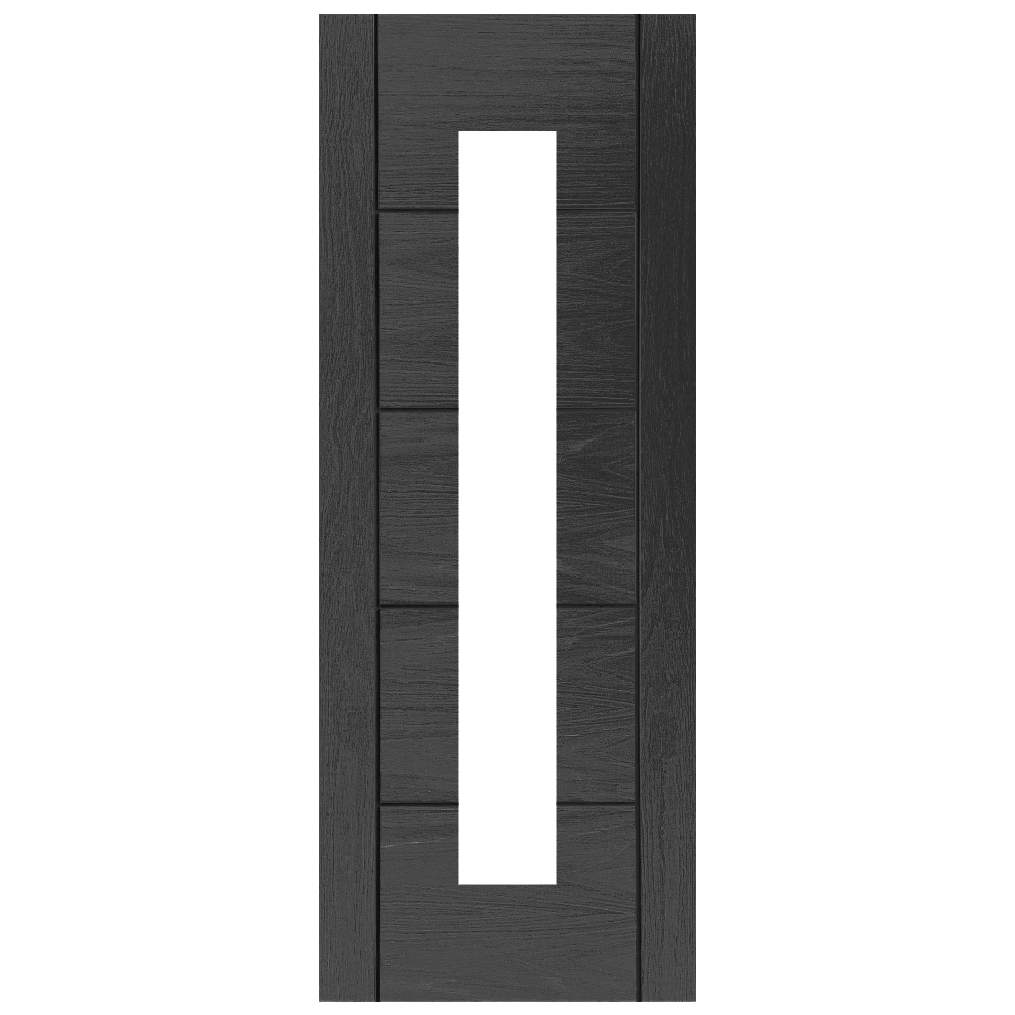 Ash Grey Internal Fully Finished Parma 1 Light Clear Glass Door (121185) - Image 3