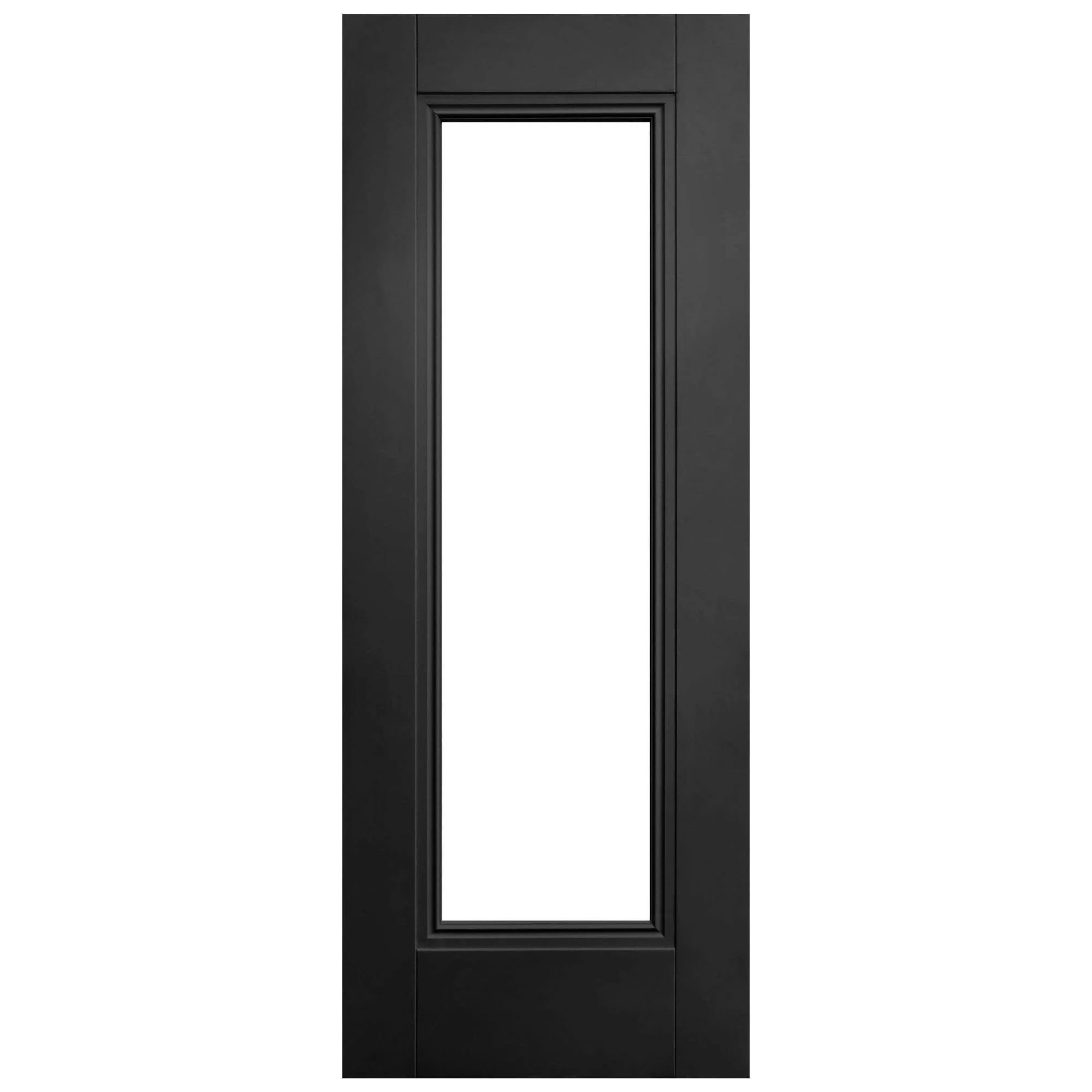 Black Fully Finished Internal Elegance Lancaster 1 Light Clear Glass Made-to-Measure Door - Image 3