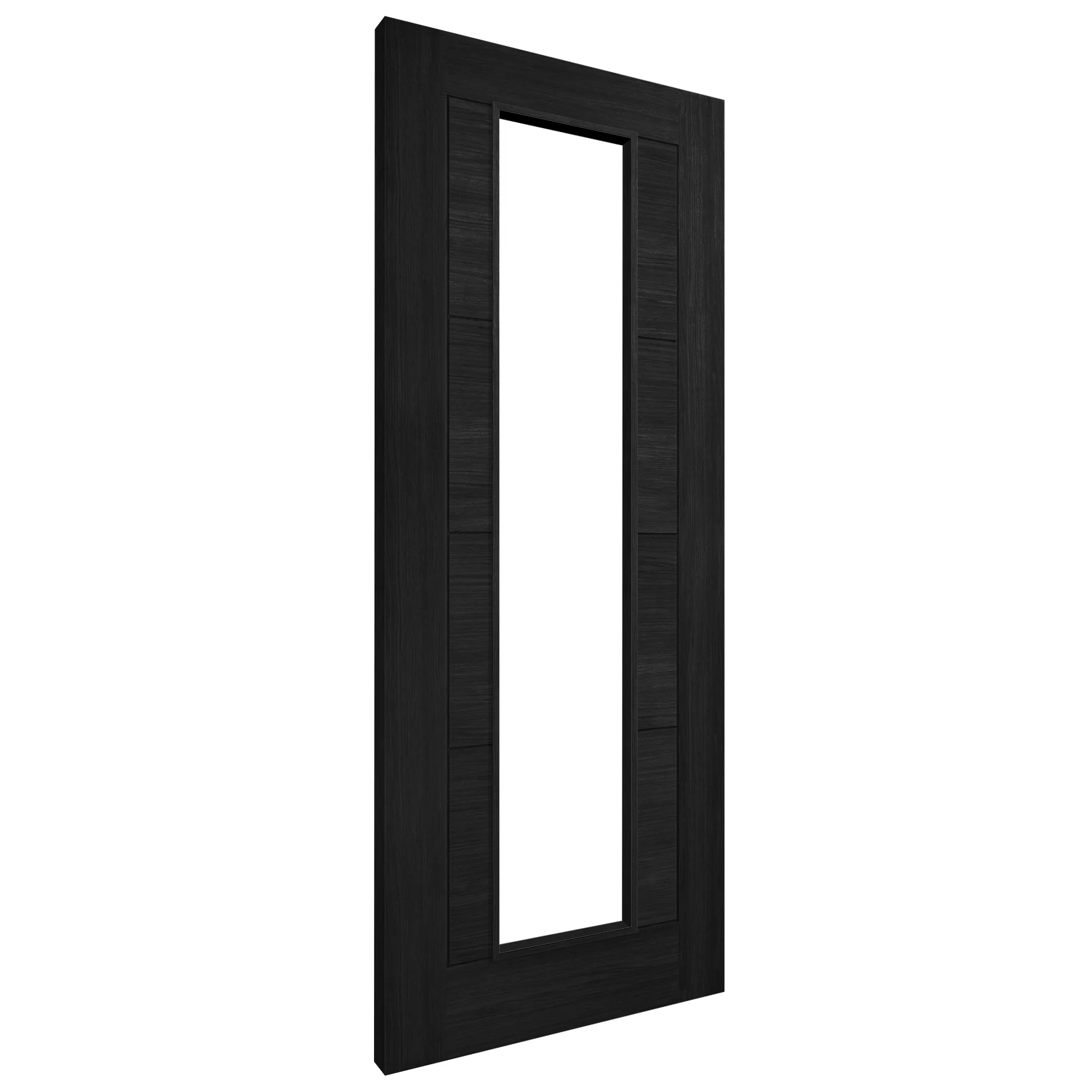 Black Fully Internal Finished Endure Laminate Ladder Clear Glass Door (122002) - Image 2