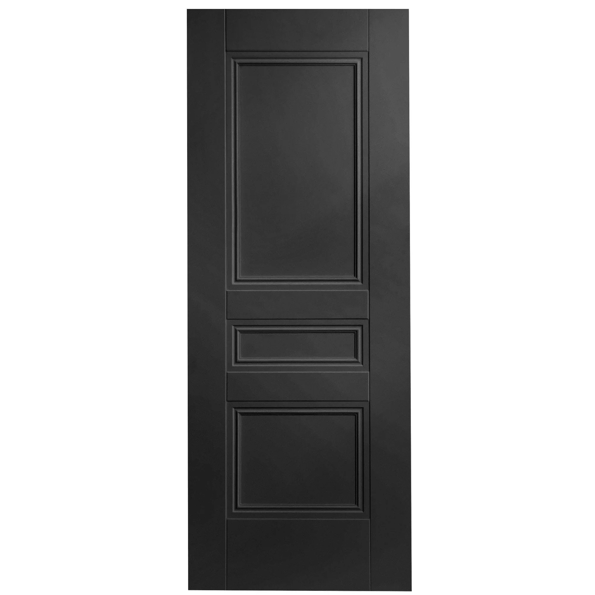 Black Internal Fully Finished Elegance Henley 3 Panel FD30 Fire Door (117827) - Image 3