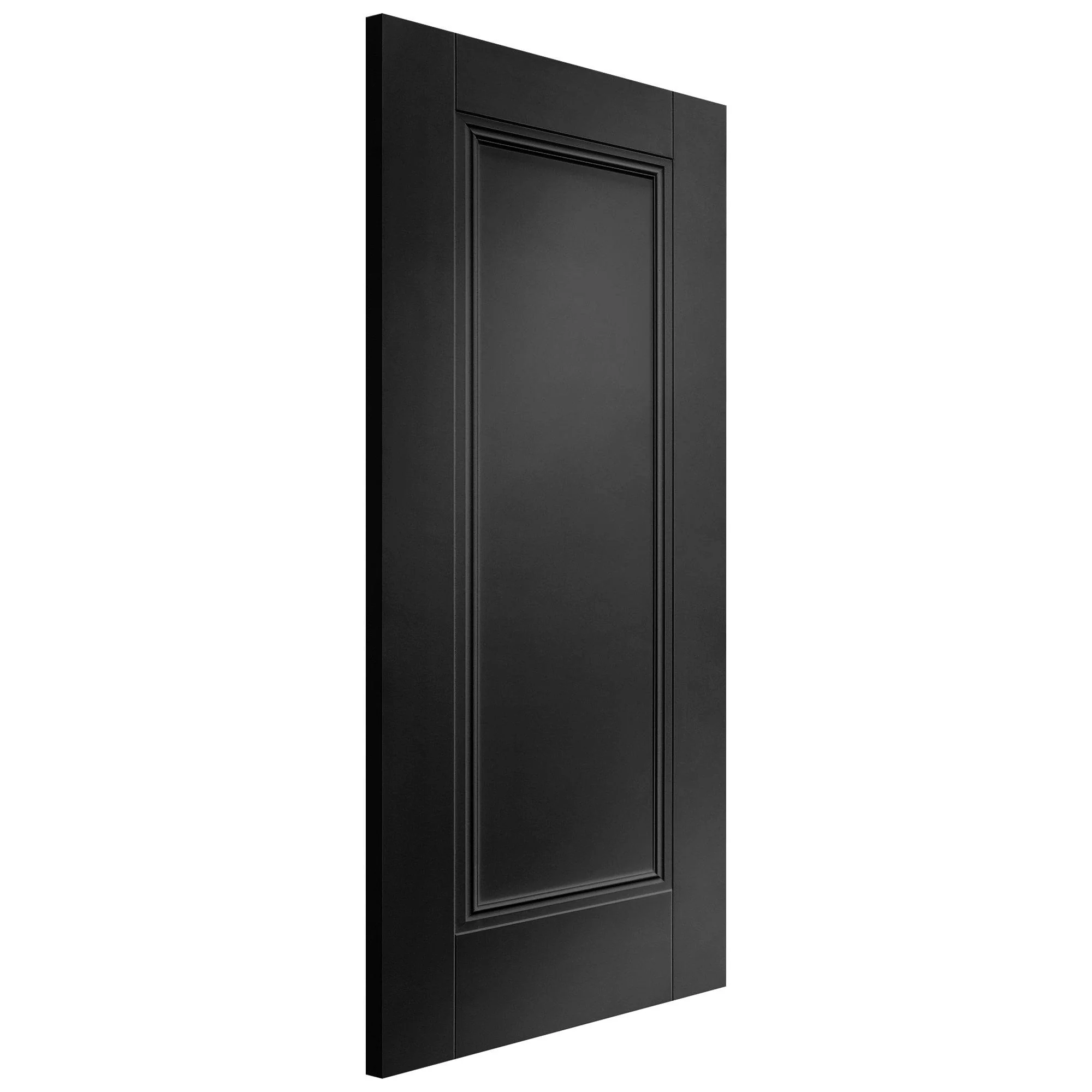 Black Internal Fully Finished Elegance Lancaster 1 Panel FD30 Fire Door (117830) - Image 2