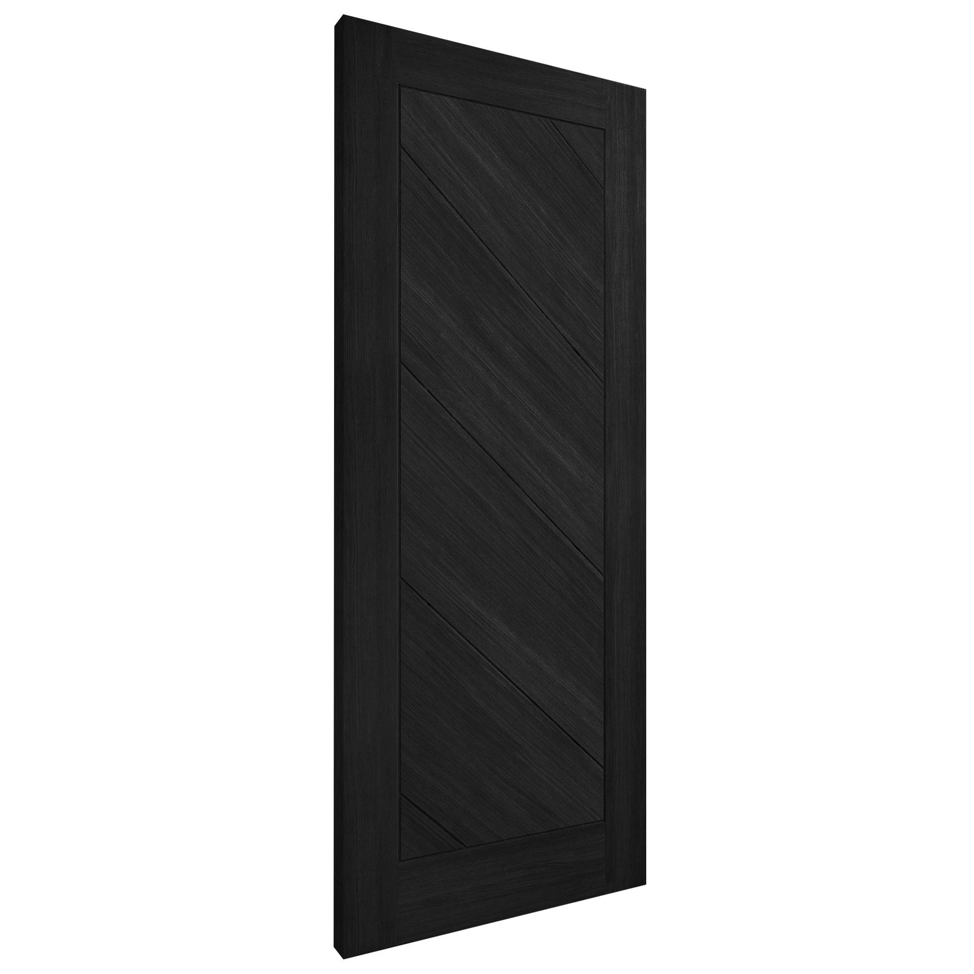 Black Internal Fully Finished Endure Laminate Stockholm FD30 Fire Door (122013) - Image 2