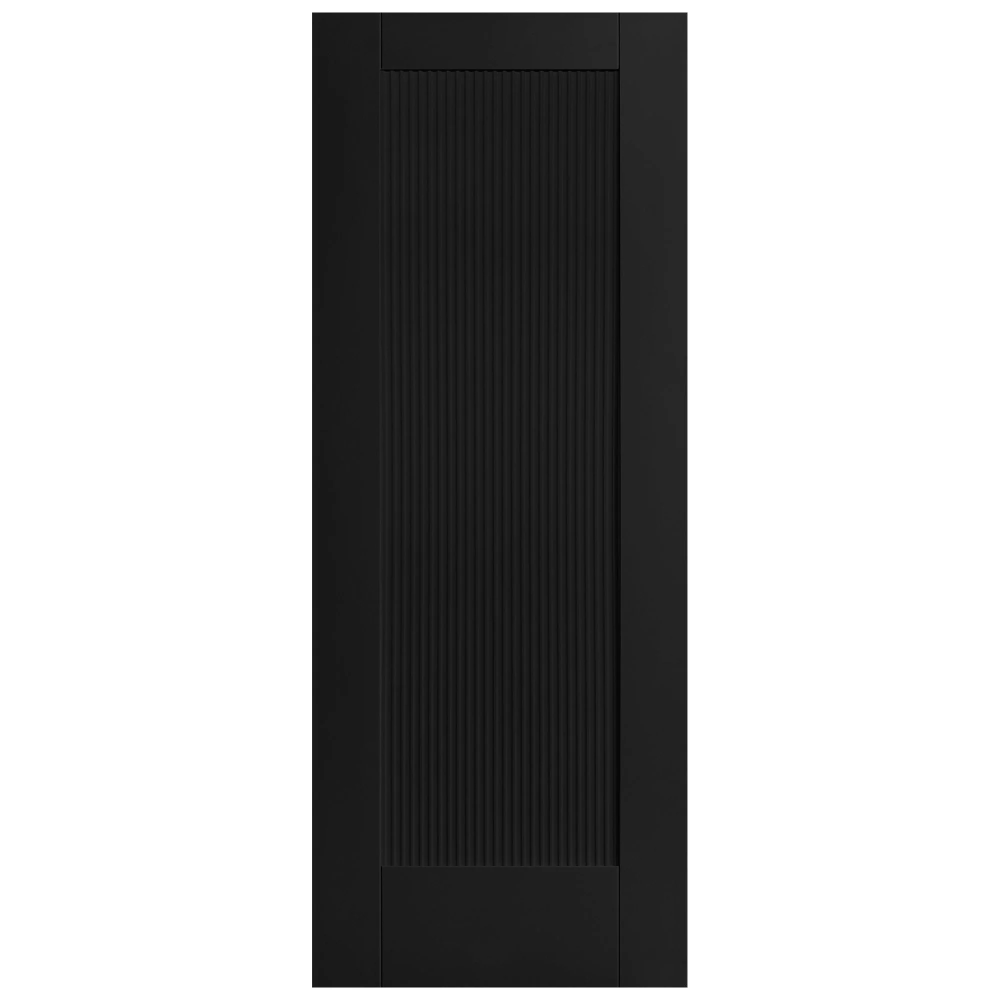Black Internal Fully Finished Fluted Pattern 10 Panelled Door (124133) - Image 3