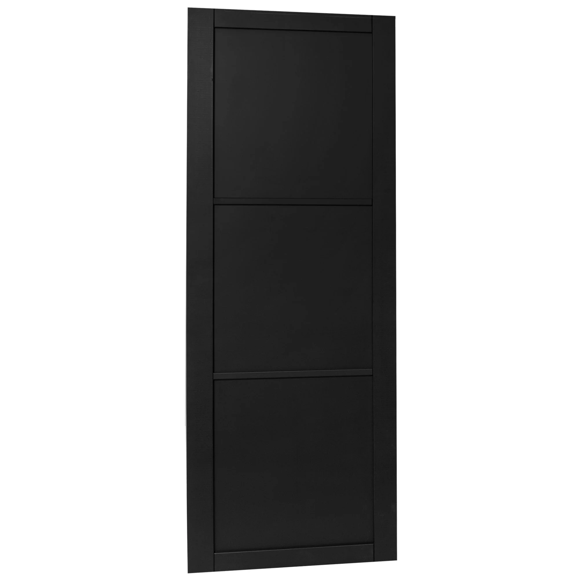 Jet Black Internal Fully Finished Industrial Studio 3 Panel Made-to-Measure Door (120538) - Image 2