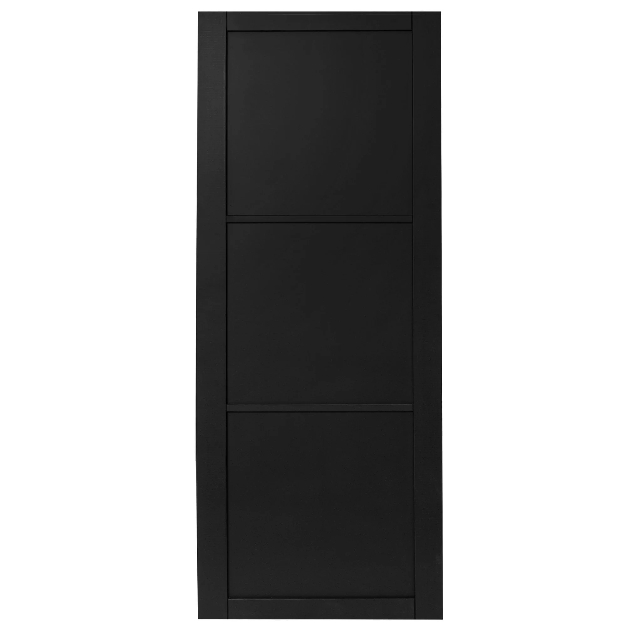Jet Black Internal Fully Finished Industrial Studio 3 Panel Made-to-Measure Door (120538) - Image 3
