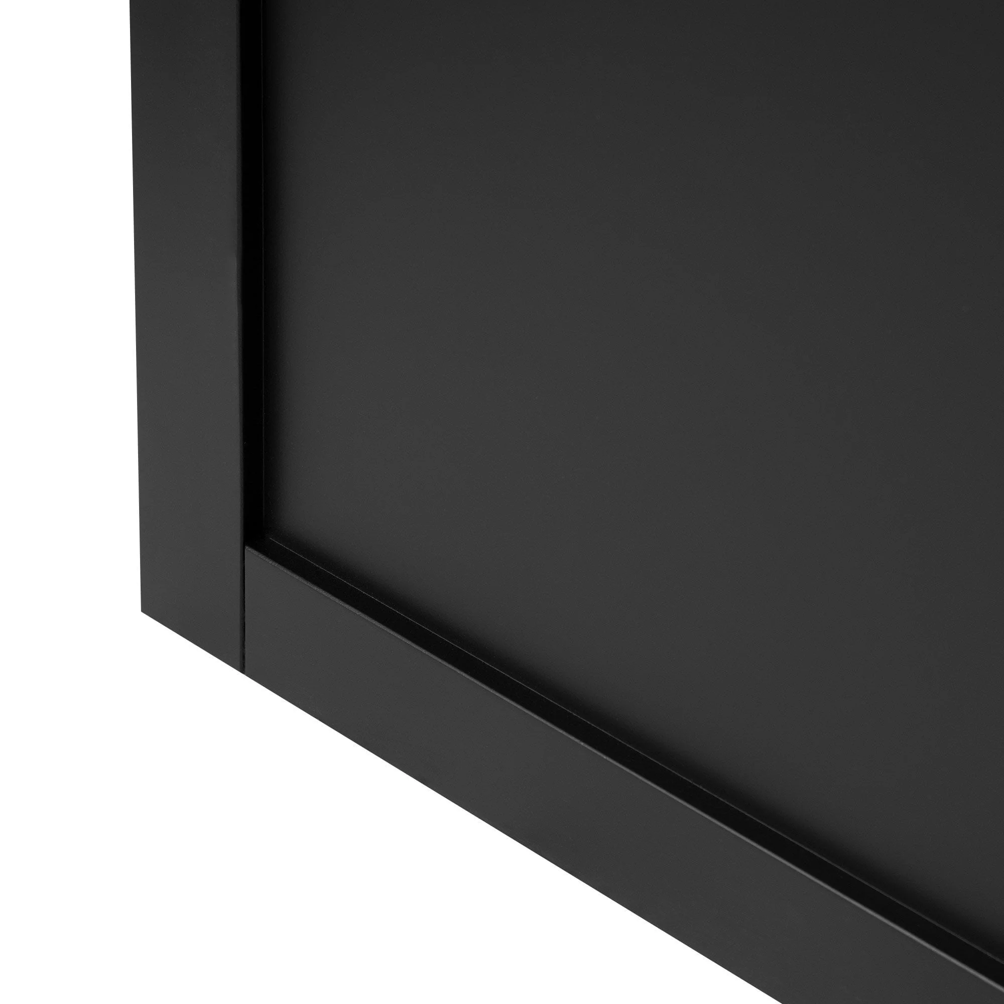 Jet Black Internal Fully Finished Industrial Studio 3 Panel Made-to-Measure Door (120538) - Image 4