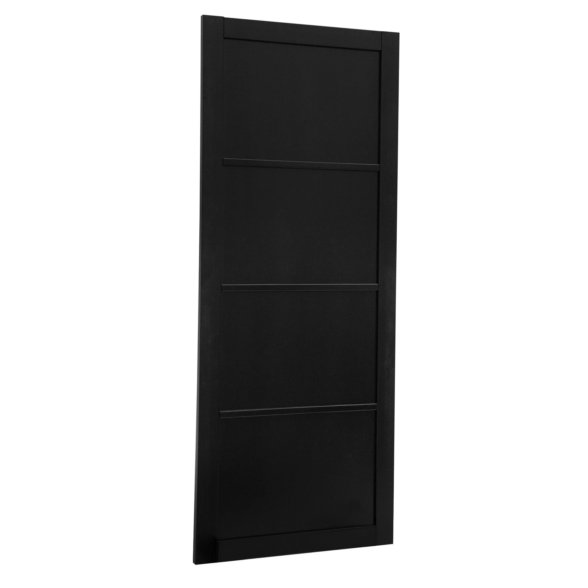 Jet Black Internal Fully Finished Industrial Studio 4 Panel Made-to-Measure Door (120541) - Image 2
