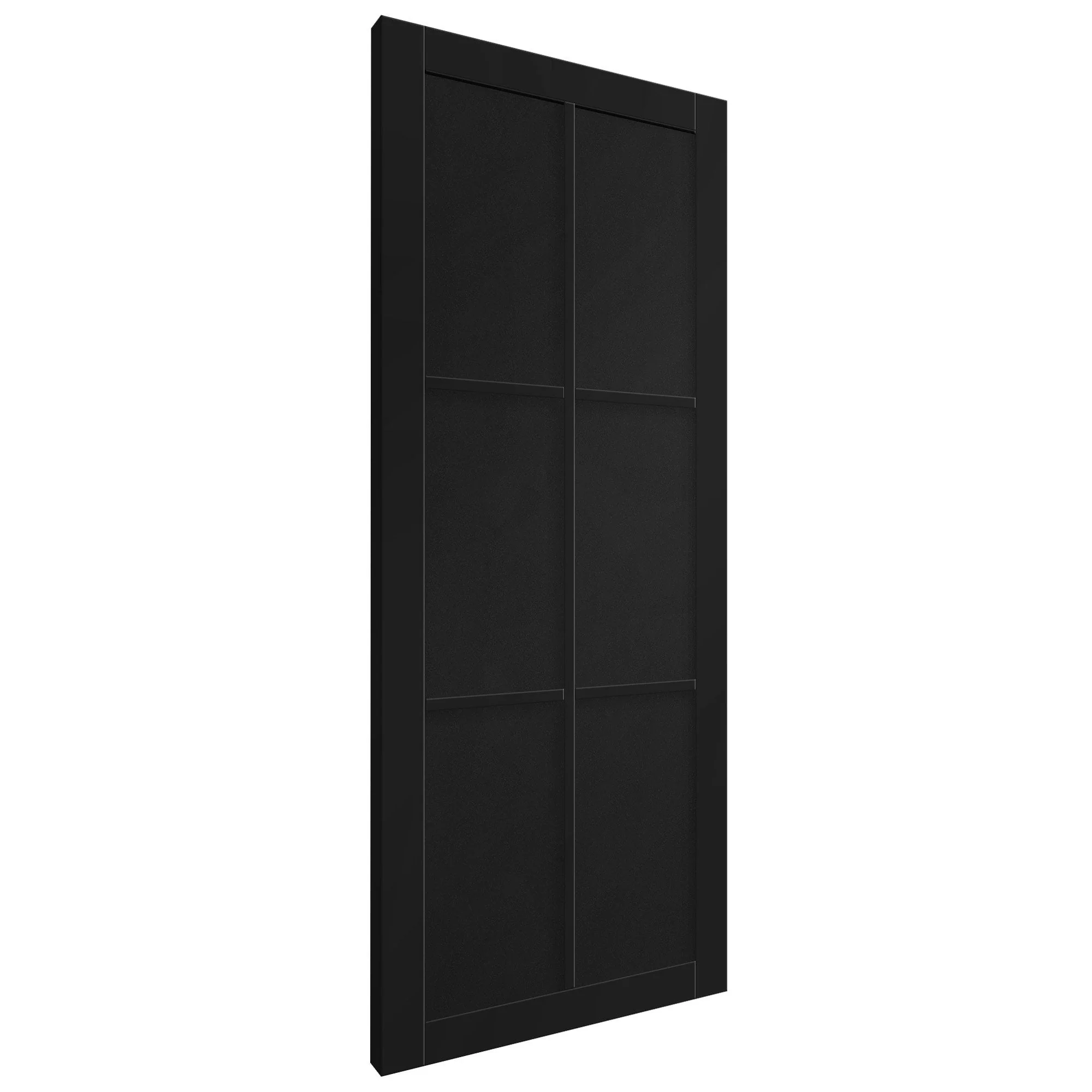 Black Internal Fully Finished Studio 6 Panel Door (121190) - Image 2