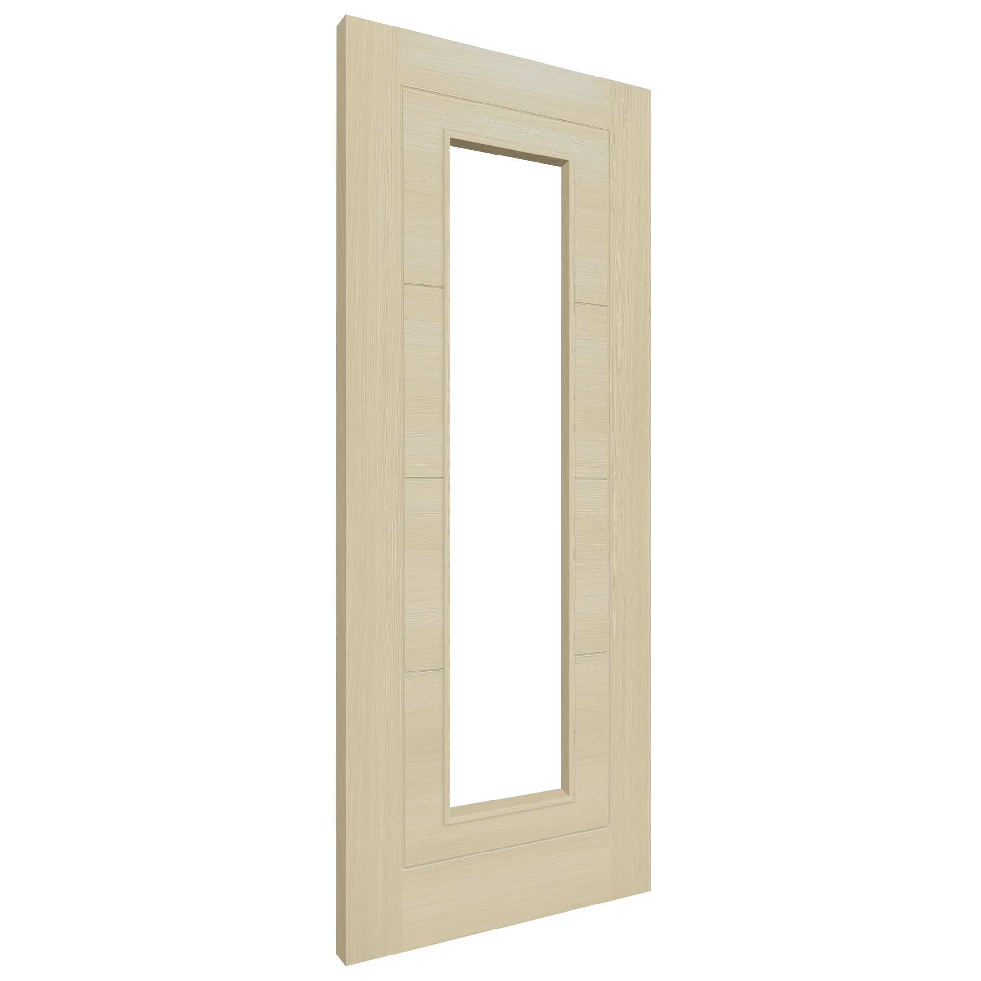 Blonde Oak Internal Fully Finished Endure Laminate Ladder Clear Glass Door (121993) - Image 2