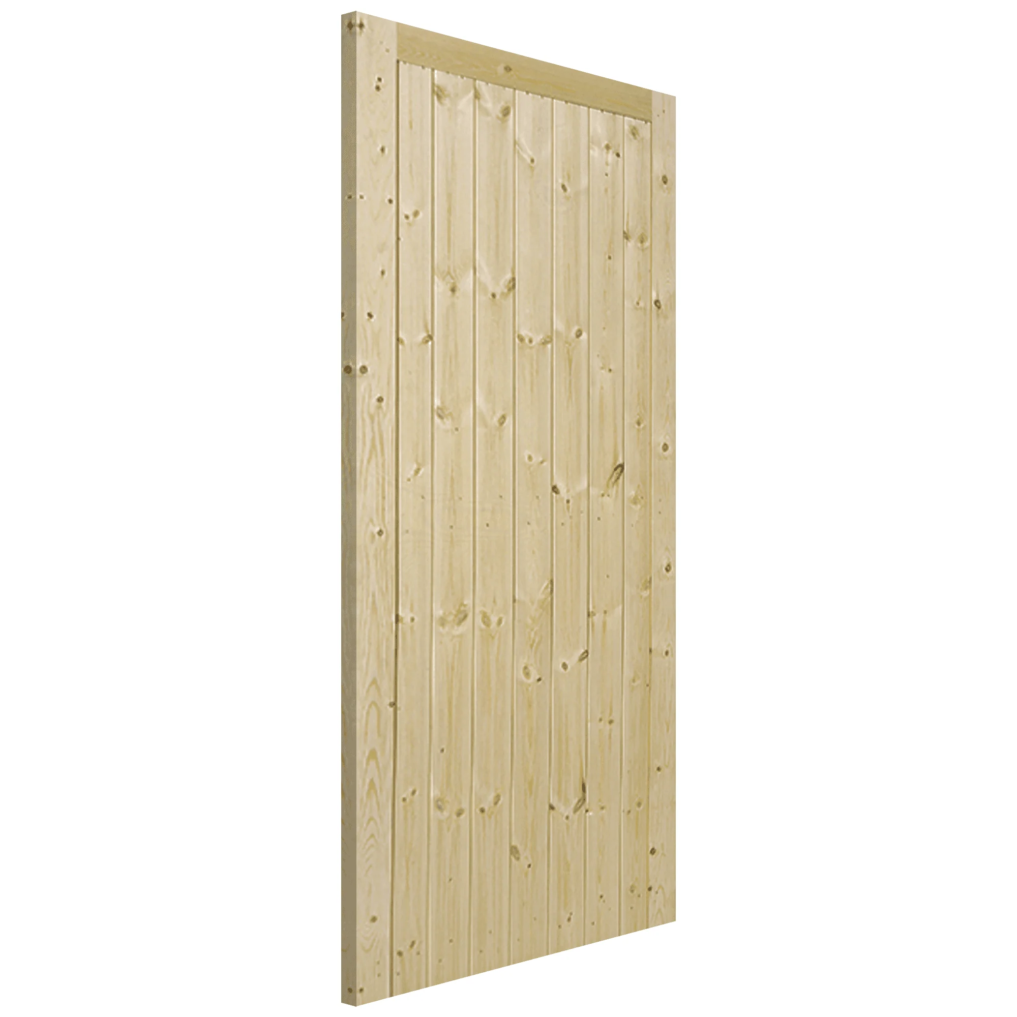 External Solid Pine Unfinished Framed, Ledged and Braced Gate (LOLFLB) - Image 2