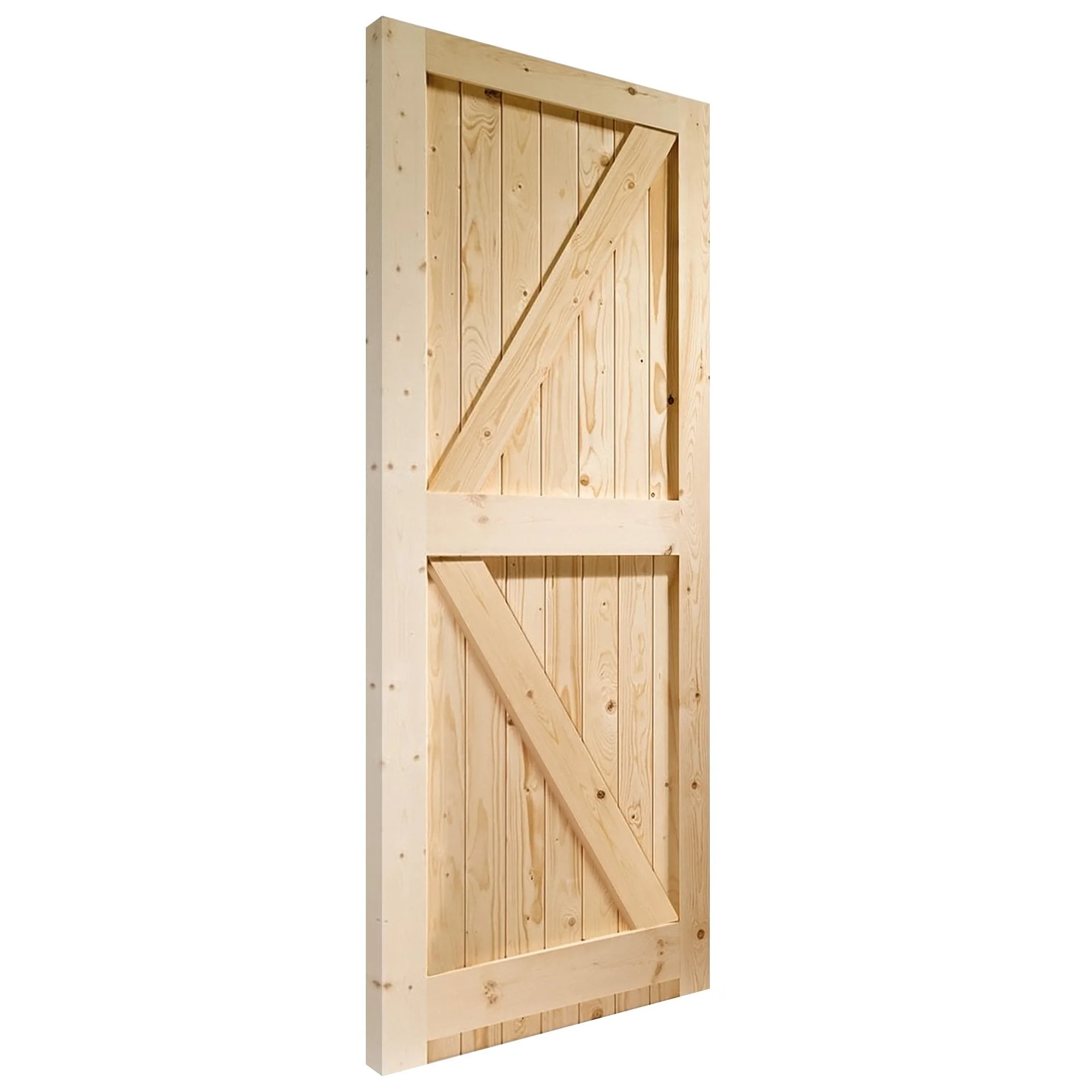 External Solid Pine Unfinished Framed, Ledged and Braced Gate (LOLFLB) - Image 3