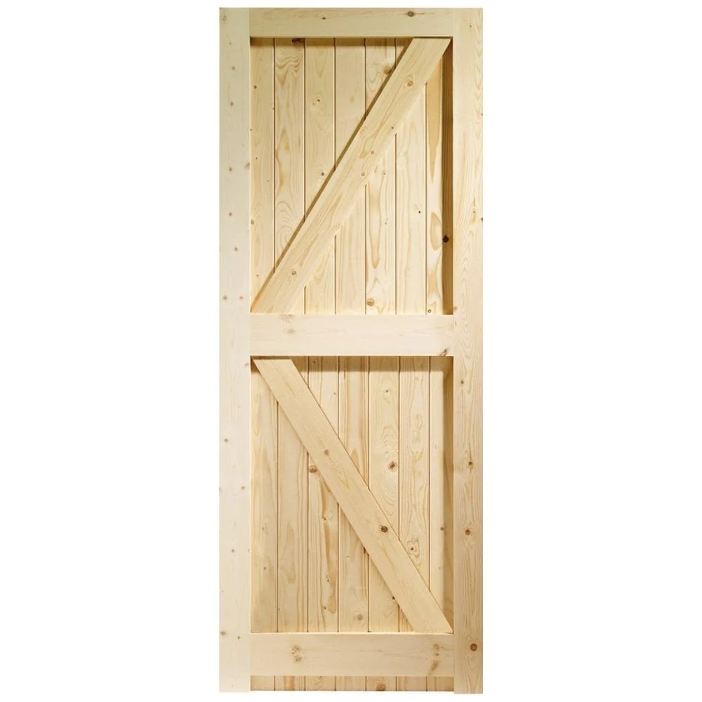 External Solid Pine Unfinished Framed, Ledged and Braced Gate (LOLFLB) - Image 5