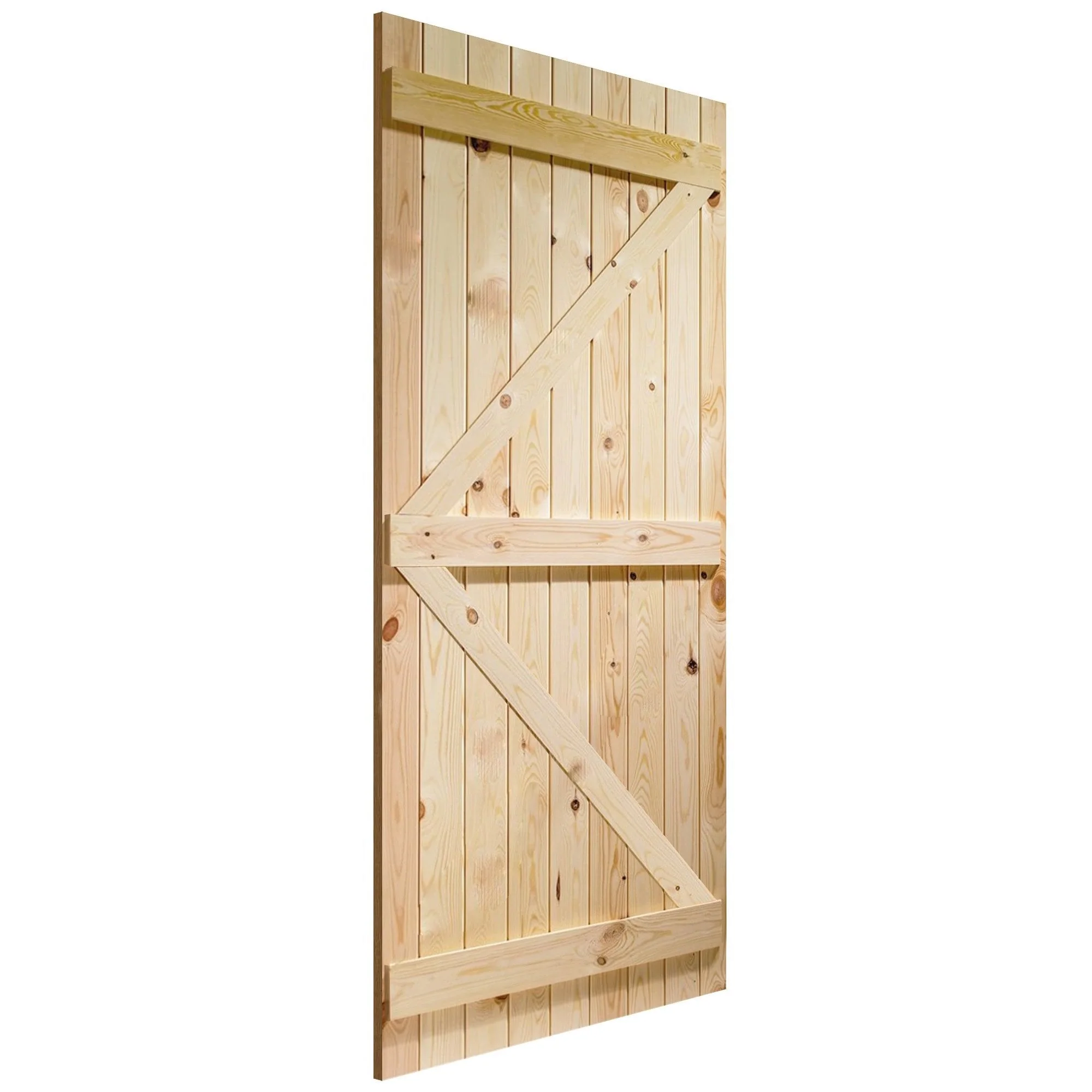 External Solid Pine Unfinished Ledged and Braced Gate (LOLLB) - Image 2