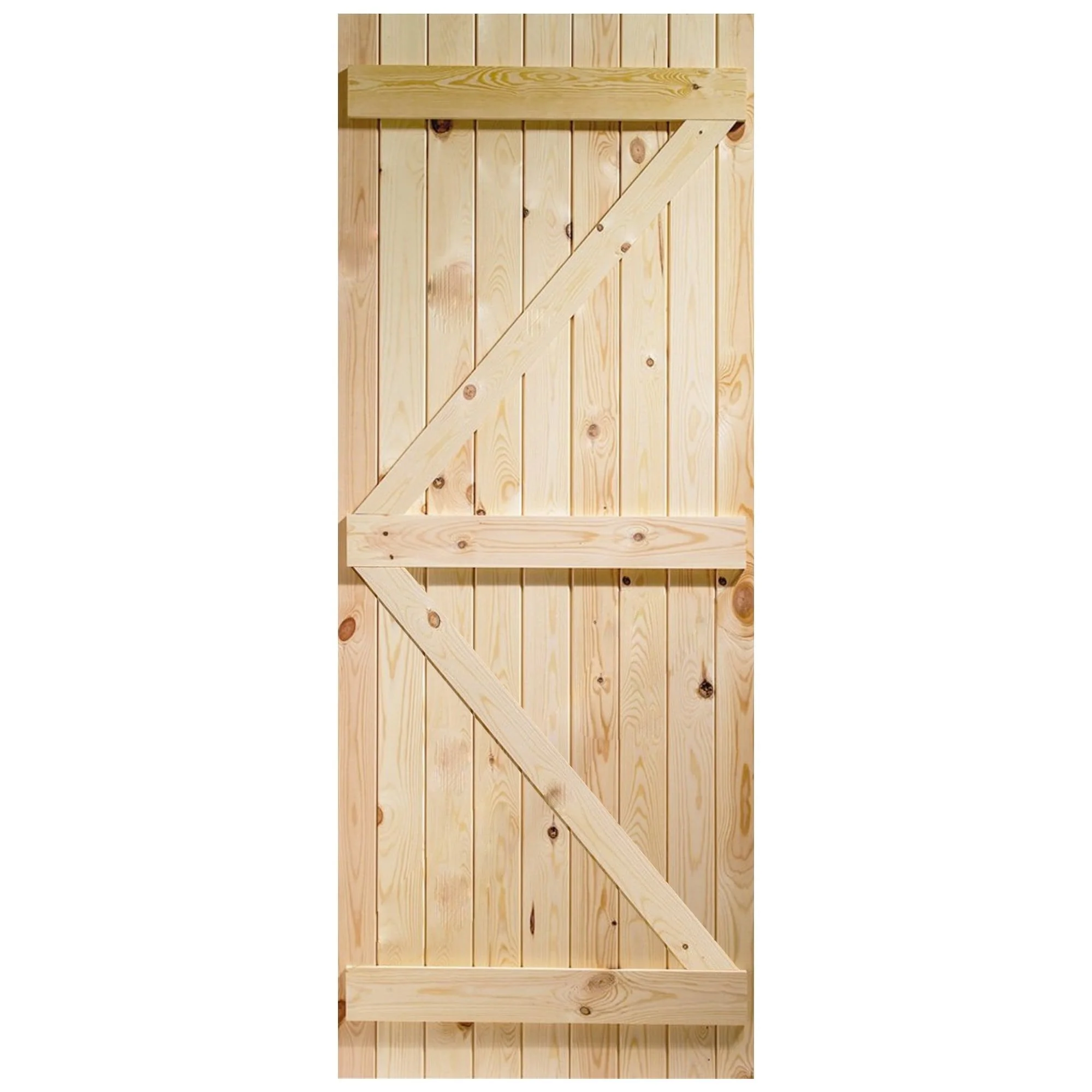 External Solid Pine Unfinished Ledged and Braced Gate (LOLLB) - Image 4