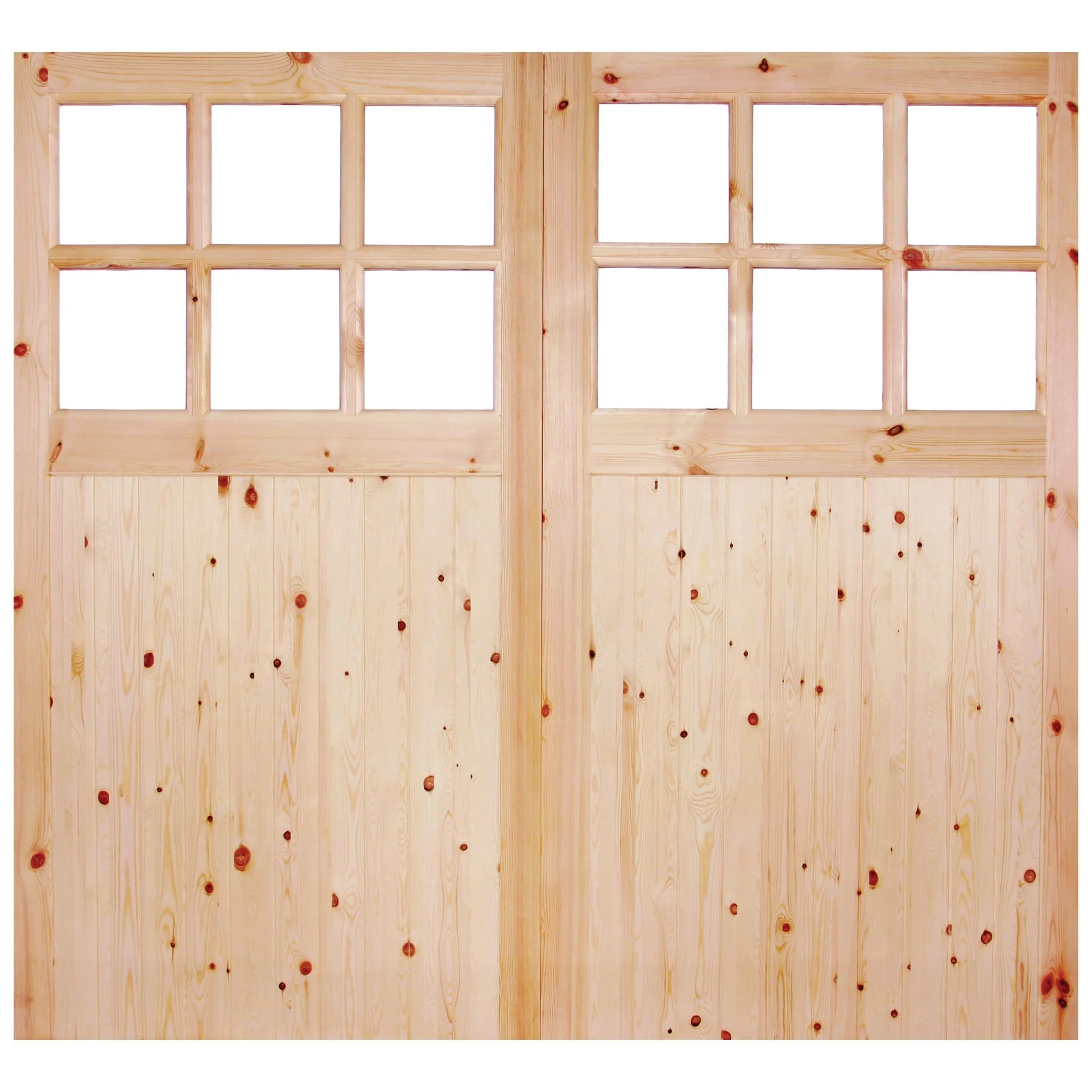External Solid Redwood Unfinished 6L Obscure Glass Garage Door (LIBRGAR301) - Image 3