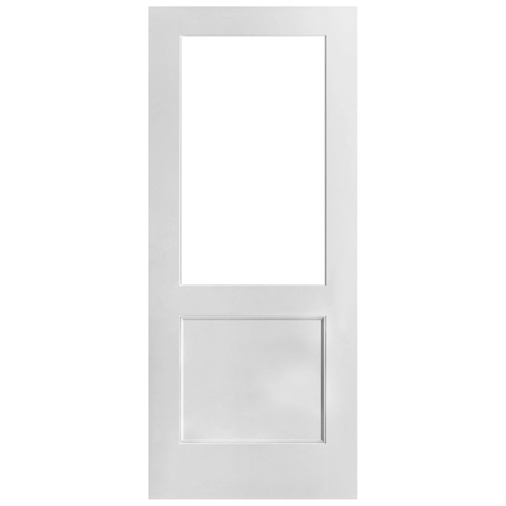 External White Painted Composite 2xG Clear Glass Door (121036) - Image 3
