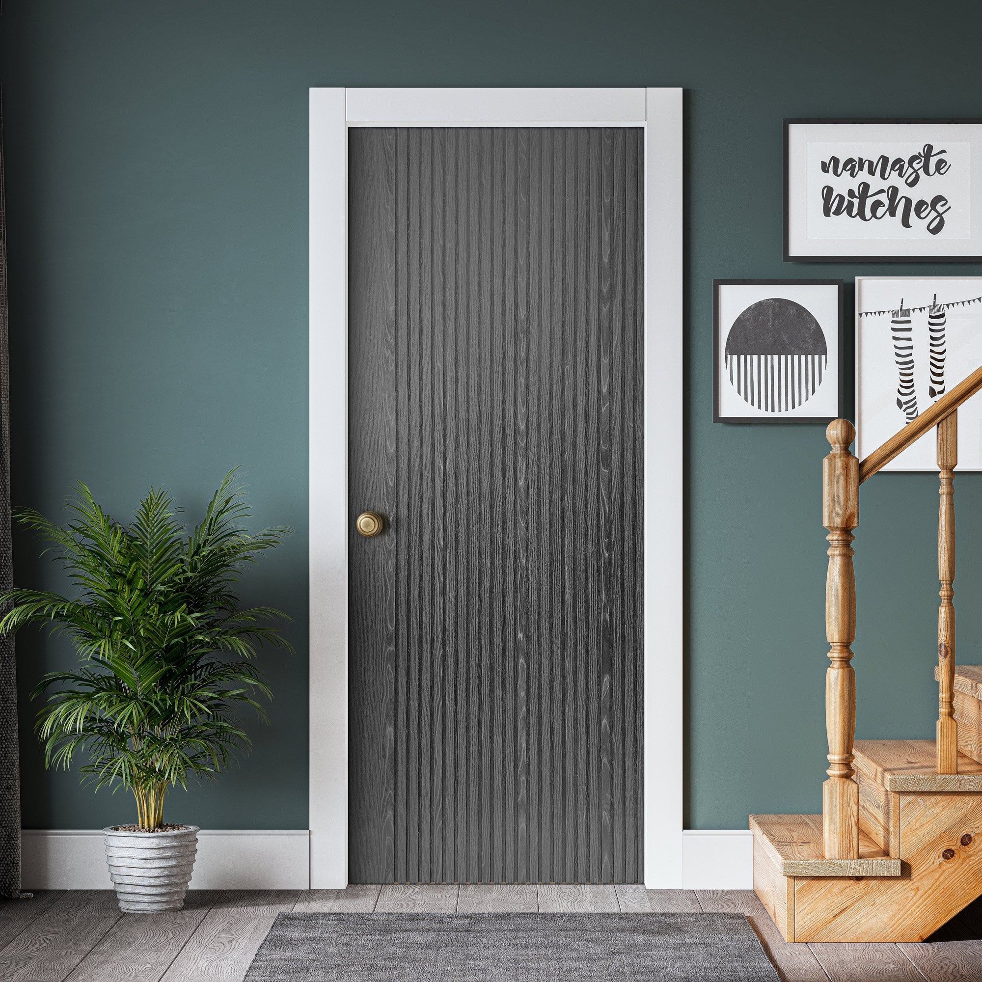 Internal Fully Finished Grey Miami Door (121180) - Image 5