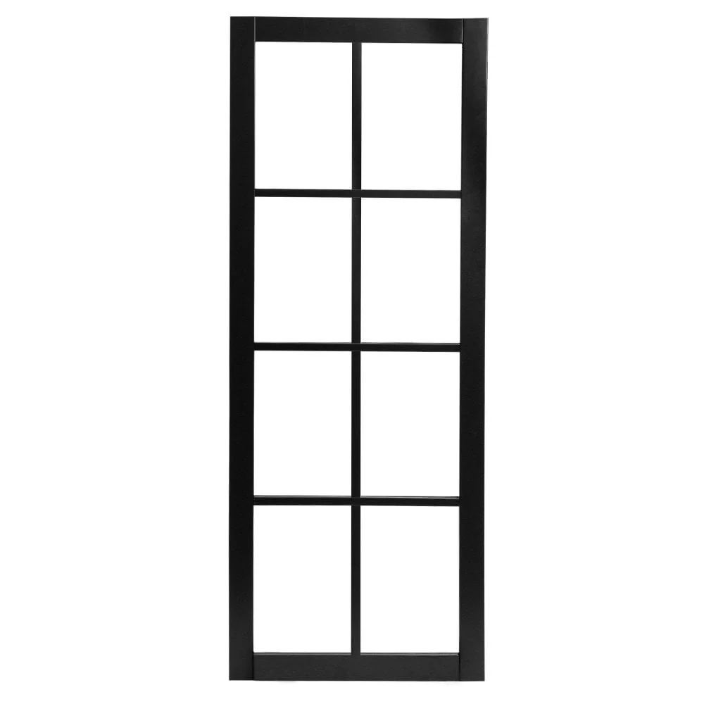 Jet Black Internal Fully Finished Industrial Studio 8 Light Clear Glass Made-to-Measure Door - Image 3