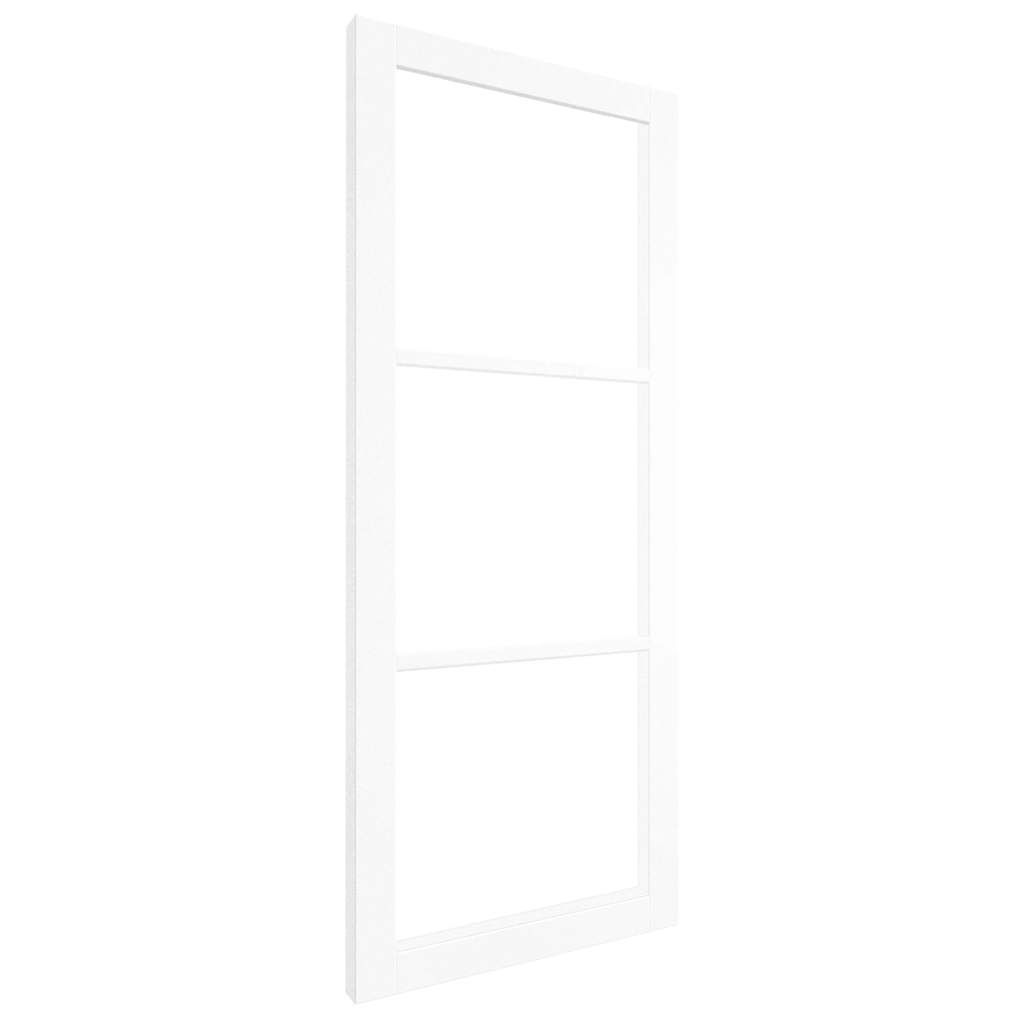Internal Primed Studio Industrial 3 Light Clear Glass Door (121193) - Image 2