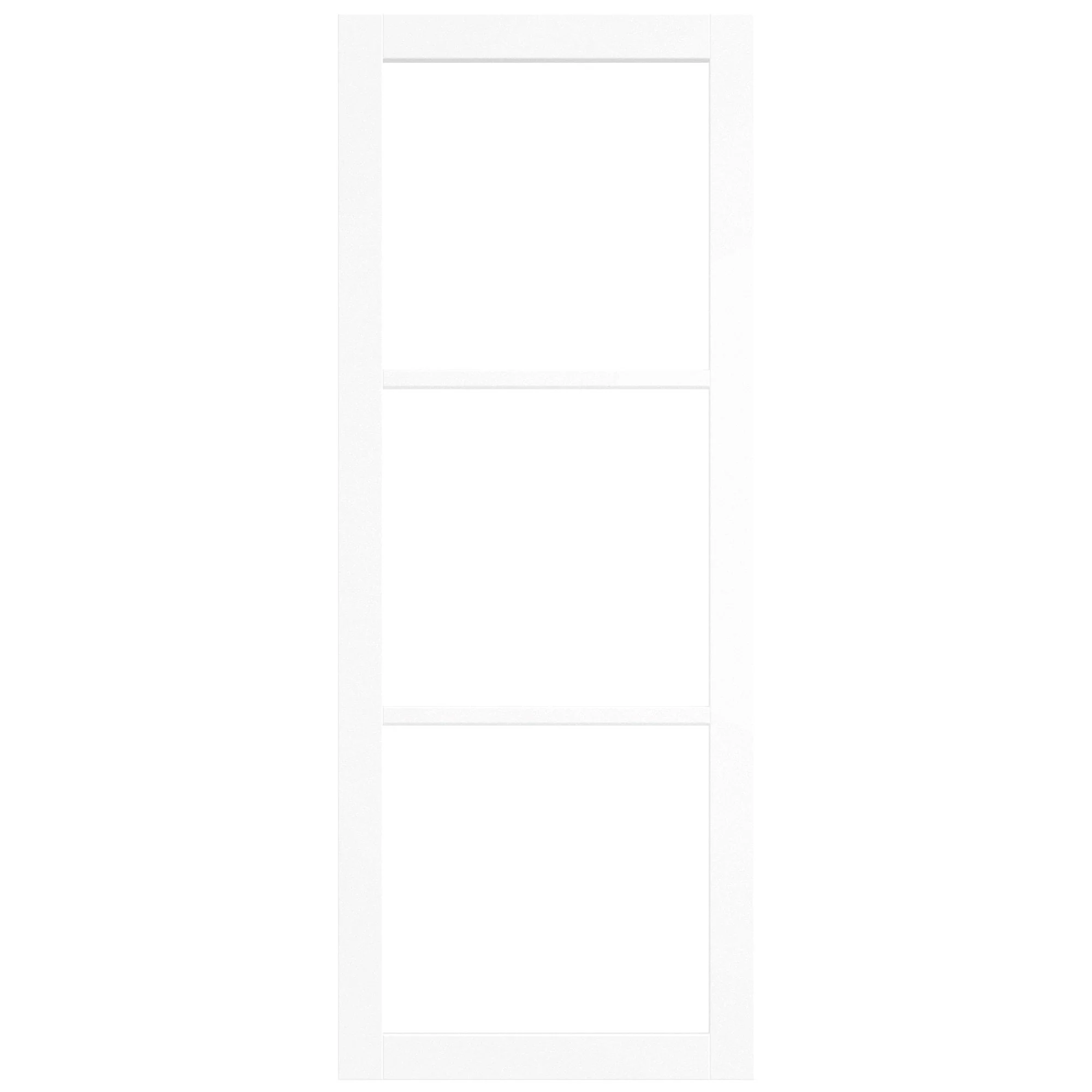 Internal Primed Studio Industrial 3 Light Clear Glass Door (121193) - Image 3