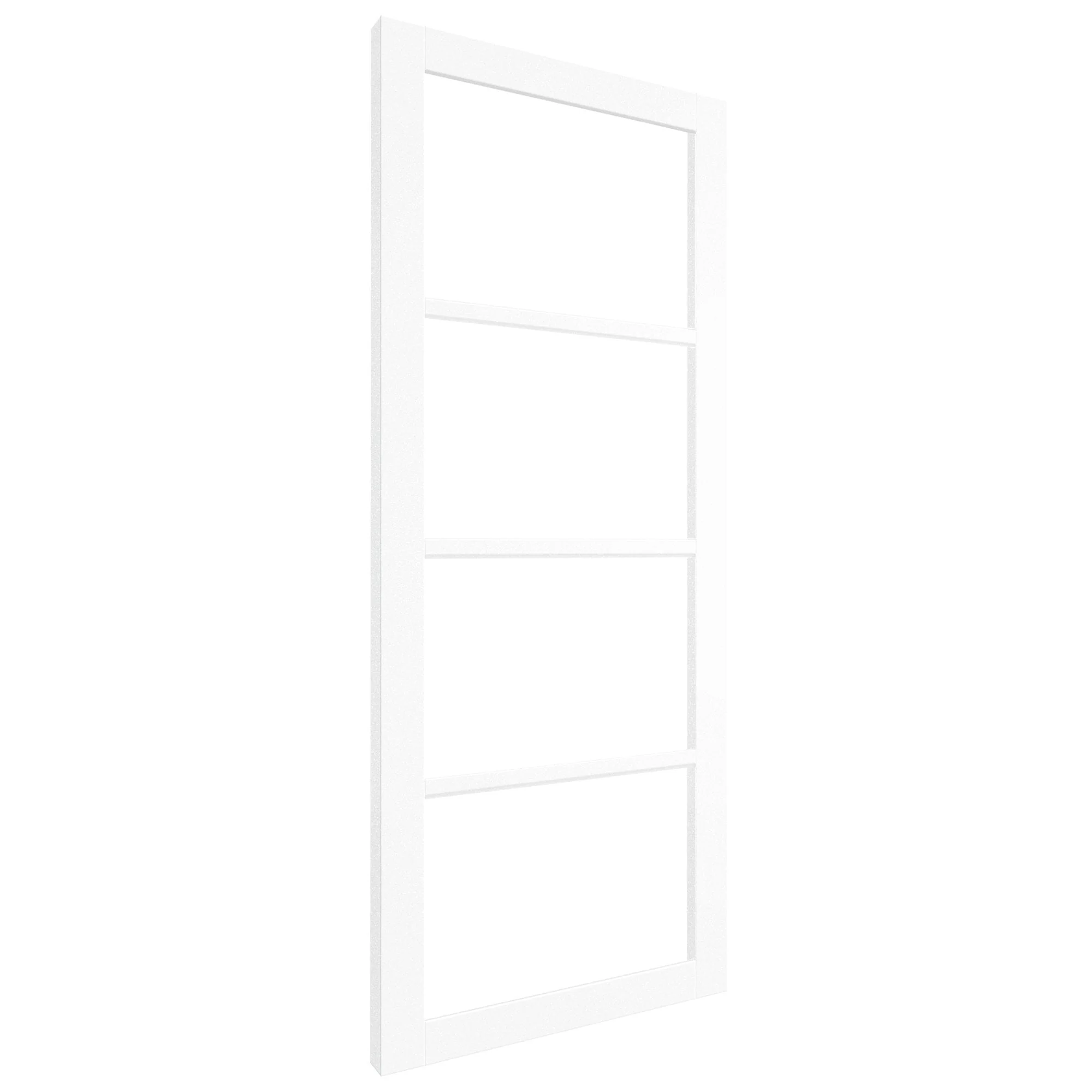 Internal Primed Studio Industrial 4 Light Clear Glass Door (121195) - Image 2