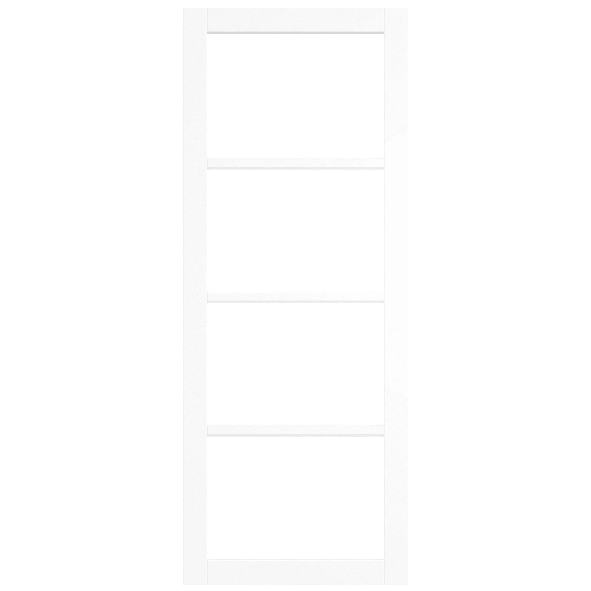 Internal Primed Studio Industrial 4 Light Clear Glass Door (121195) - Image 3