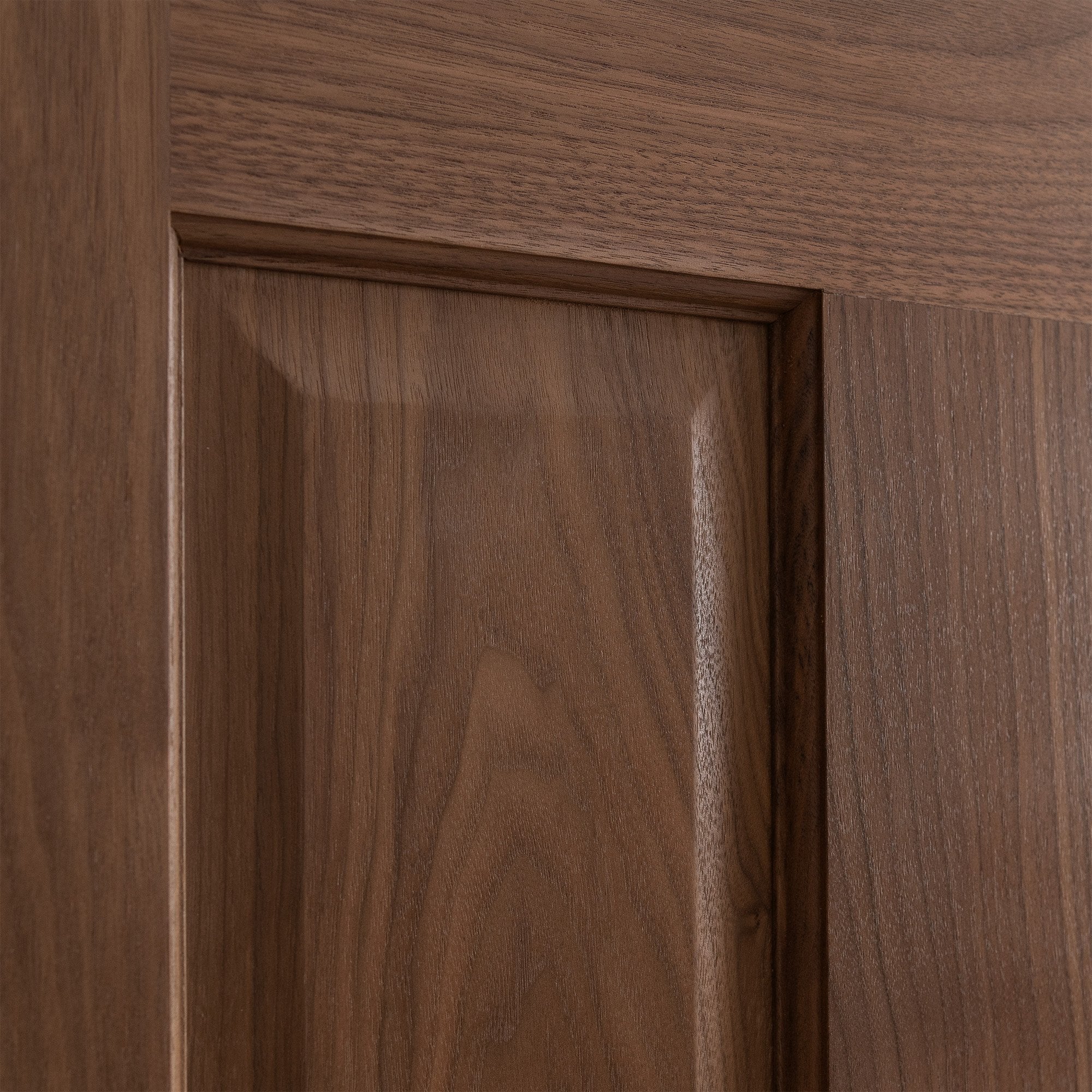 Internal Walnut Fully Finished 4 Panel Victorian FD30 Fire Door - Image 6