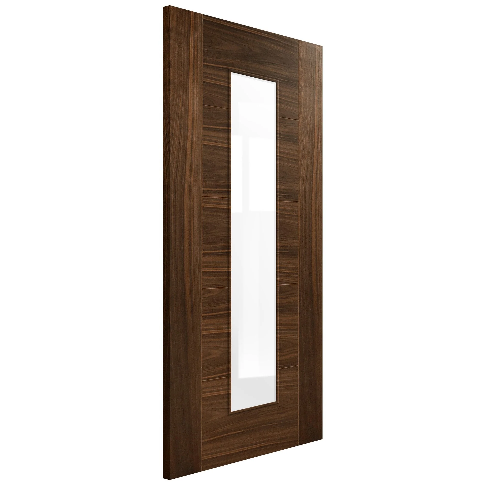 Internal Walnut Fully Finished Milano 1 Light Clear Glass Door - Image 4