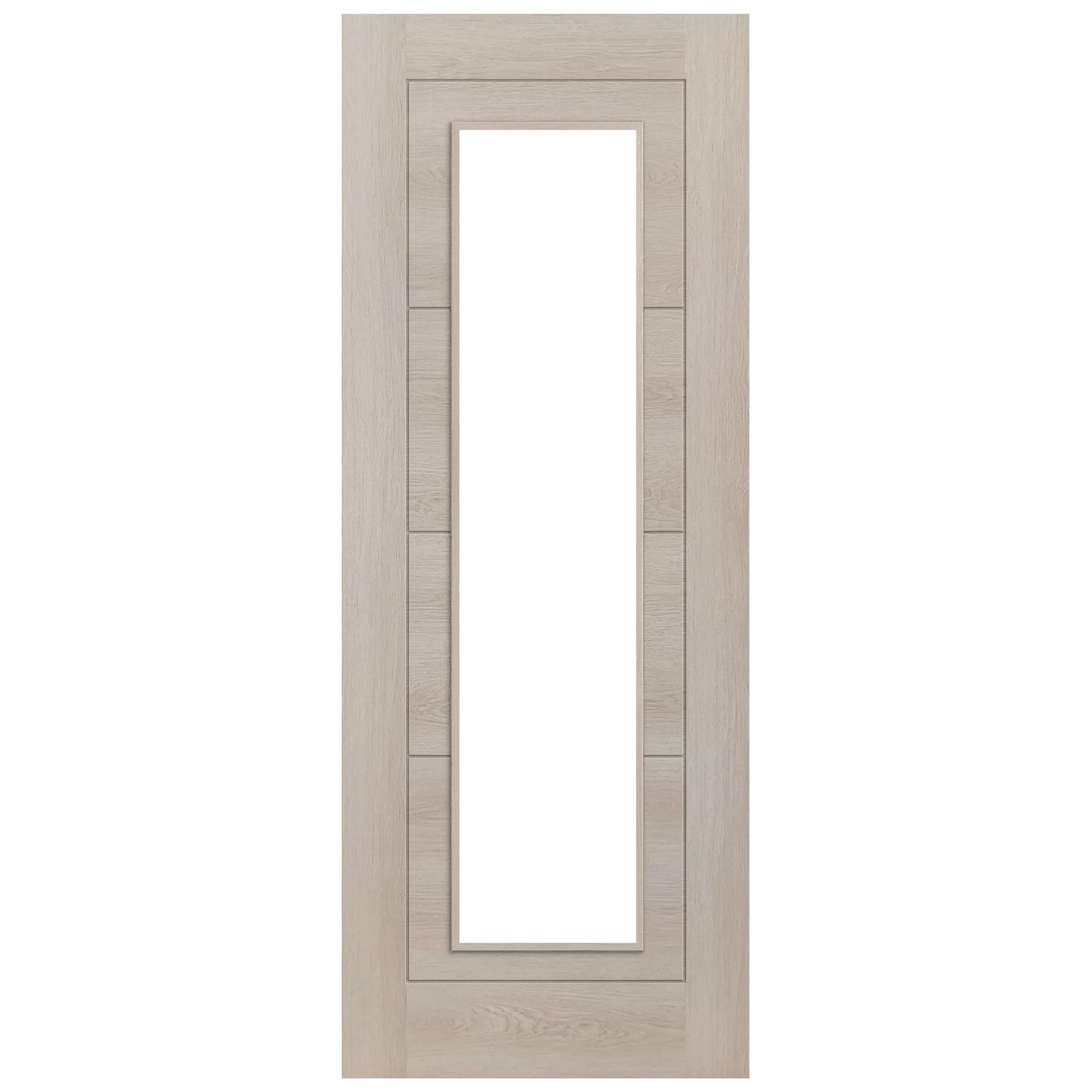 Ivory Fully Finished Internal Endure Laminate Ladder Clear Glass Door (121996) - Image 3