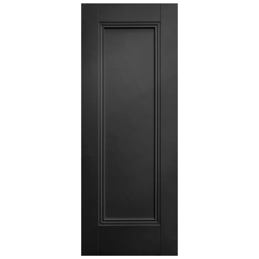 Jet Black Internal Fully Finished 1 Panel Elegance Lancaster FD30 Fire Door (124171) - Image 3