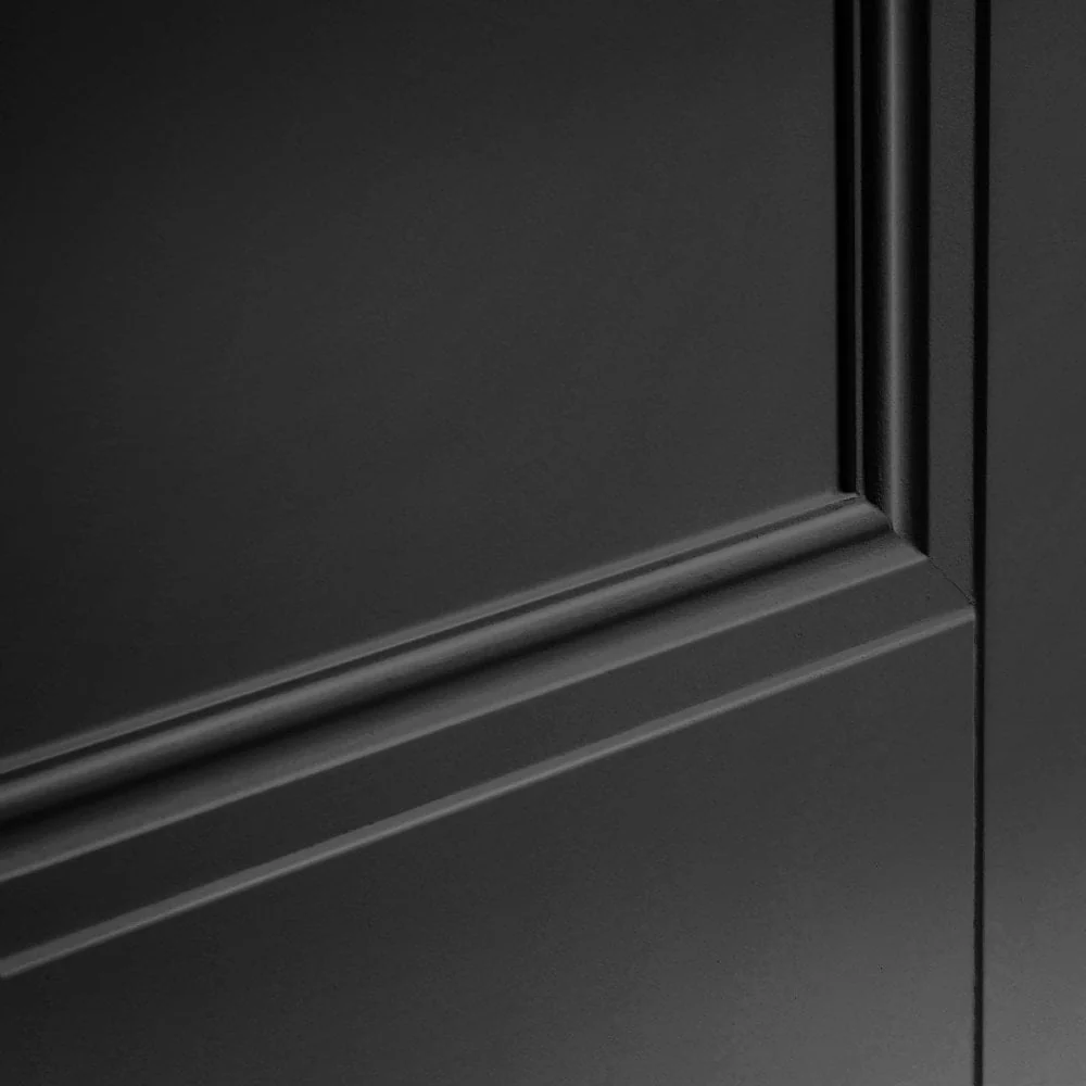 Jet Black Internal Fully Finished 3 Panel Elegance Henley Door (124167) - Image 5
