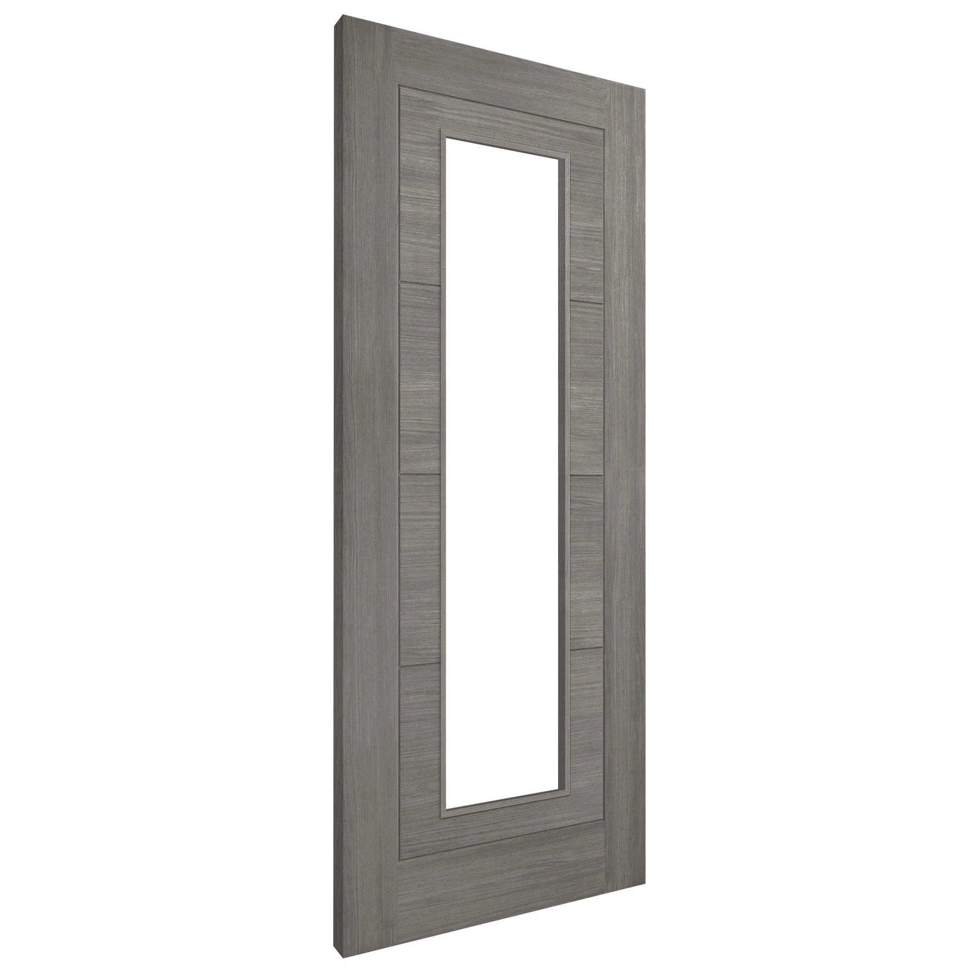 Light Grey Fully Finished Internal Endure Laminate Ladder Clear Glass Door (121999) - Image 2