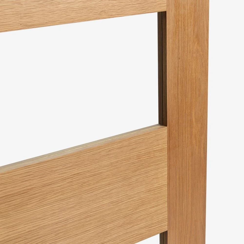 Oak Internal Fully Finished Edison 7 Panel 3 Light Clear Glass Made-to-Measure Door (120478) - Image 4