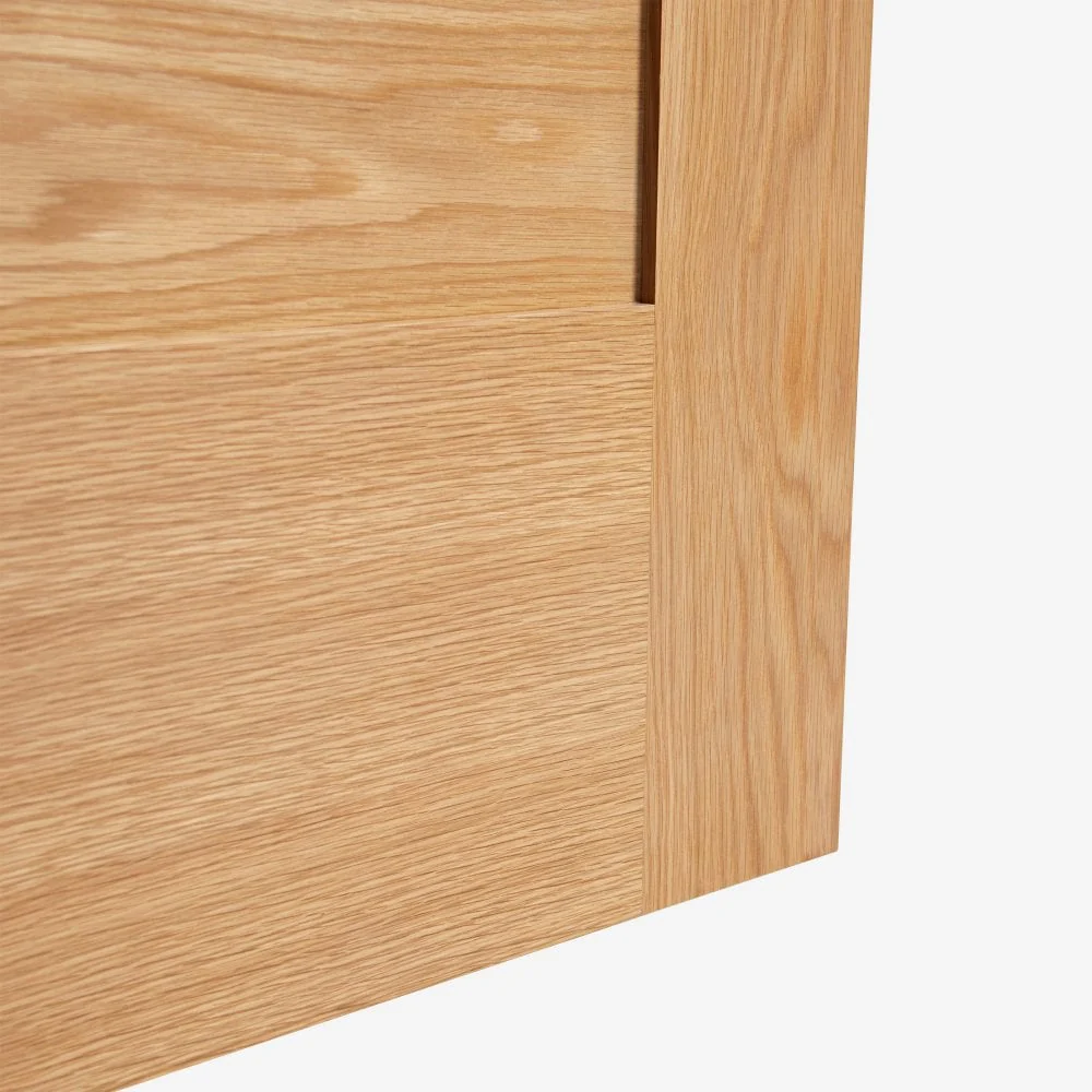 Oak Internal Fully Finished Edison 7 Panel FD30 Fire Door - Image 4