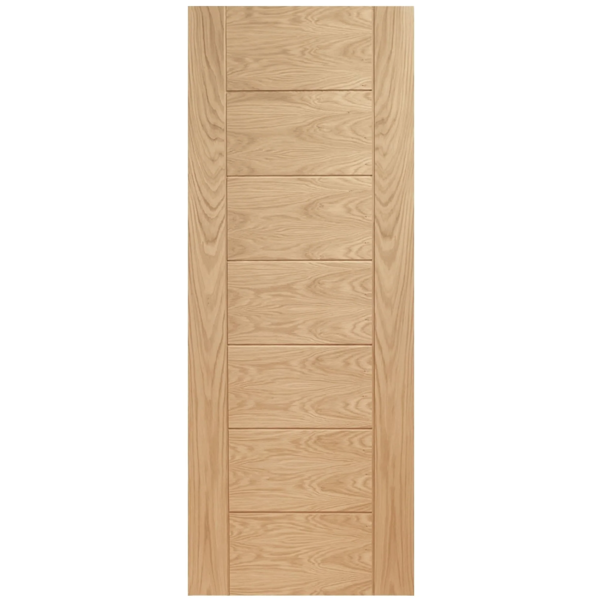 Oak Internal Fully Finished Pedrena 7 Panel Door - Image 3