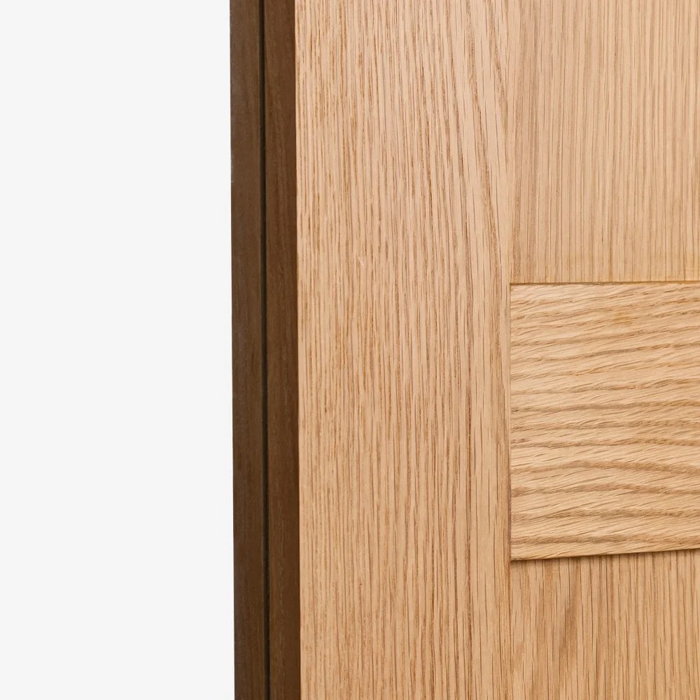 Oak Internal Fully Finished Stamford 4 Panel 1 Light Clear Glass Made-to-Measure Door (120486) - Image 5