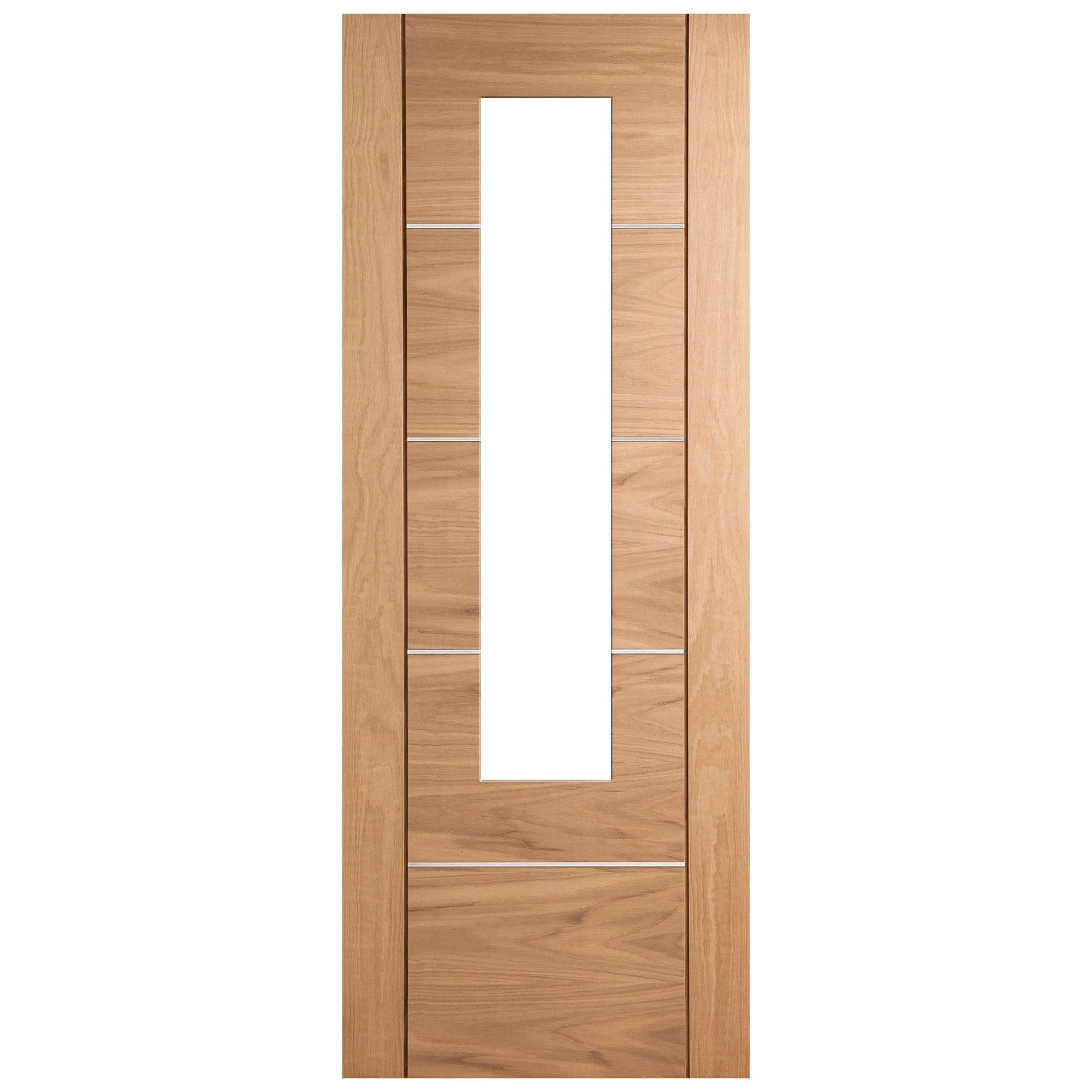 Oak Internal Fully Finished Venice 1 Light Clear Glass Door (120655) - Image 2