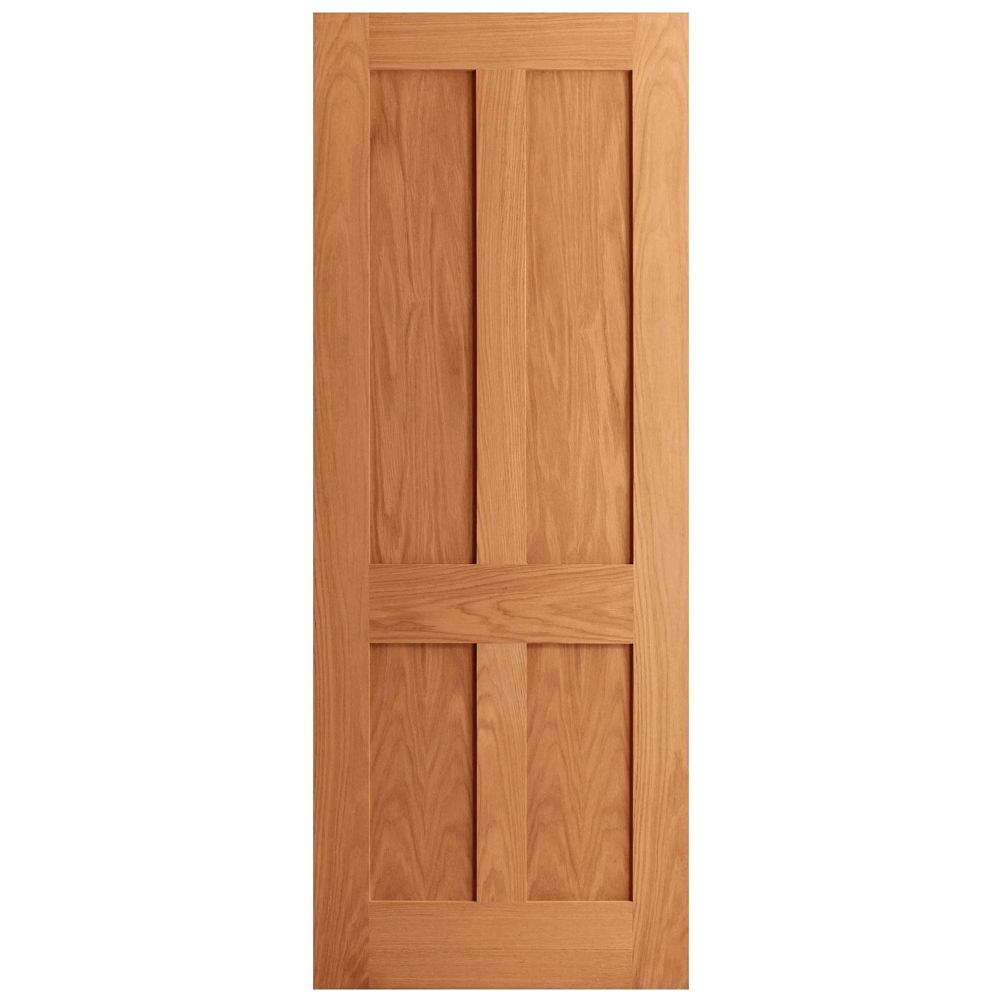 Oak Internal Fully Finished Victorian Shaker Flat Made-to-Measure FD30 Fire Door (122613) - Image 2