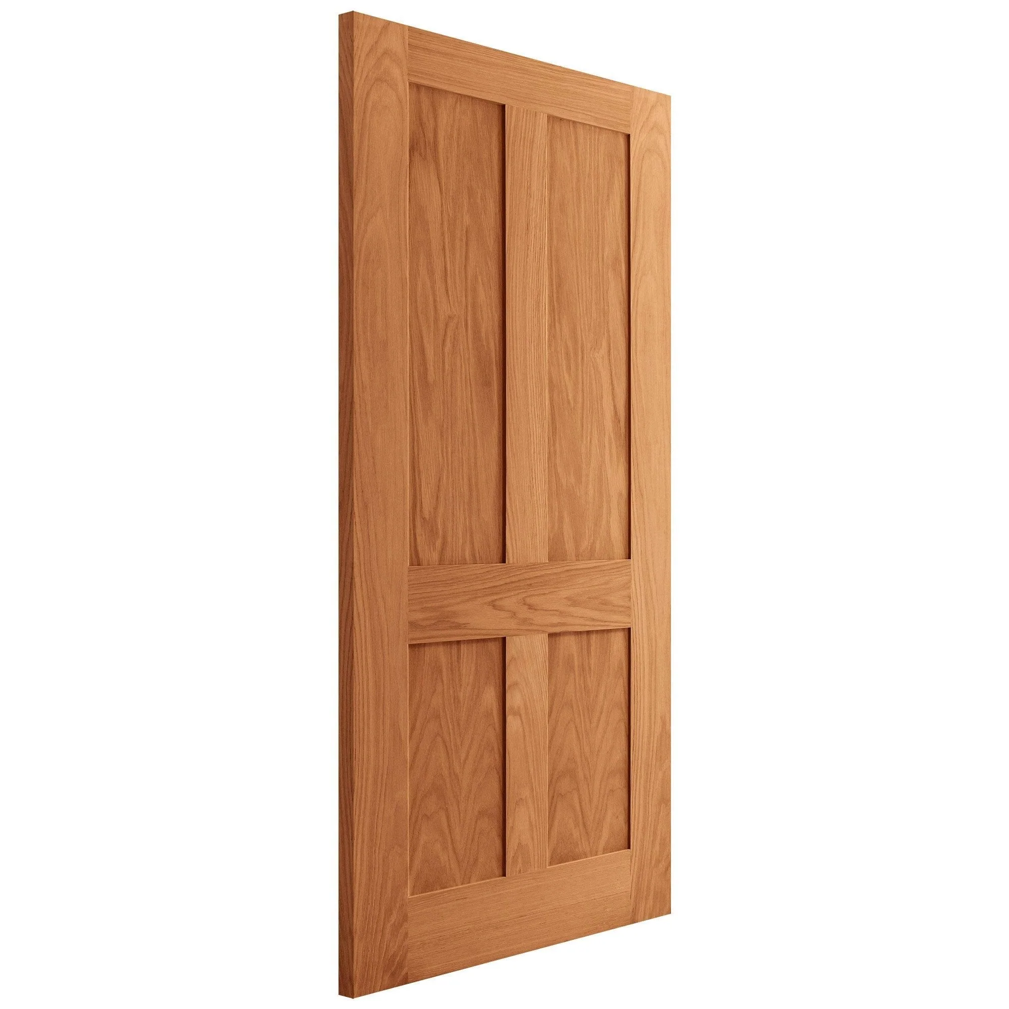 Oak Internal Fully Finished Victorian Shaker Flat Made-to-Measure FD30 Fire Door (122613) - Image 3