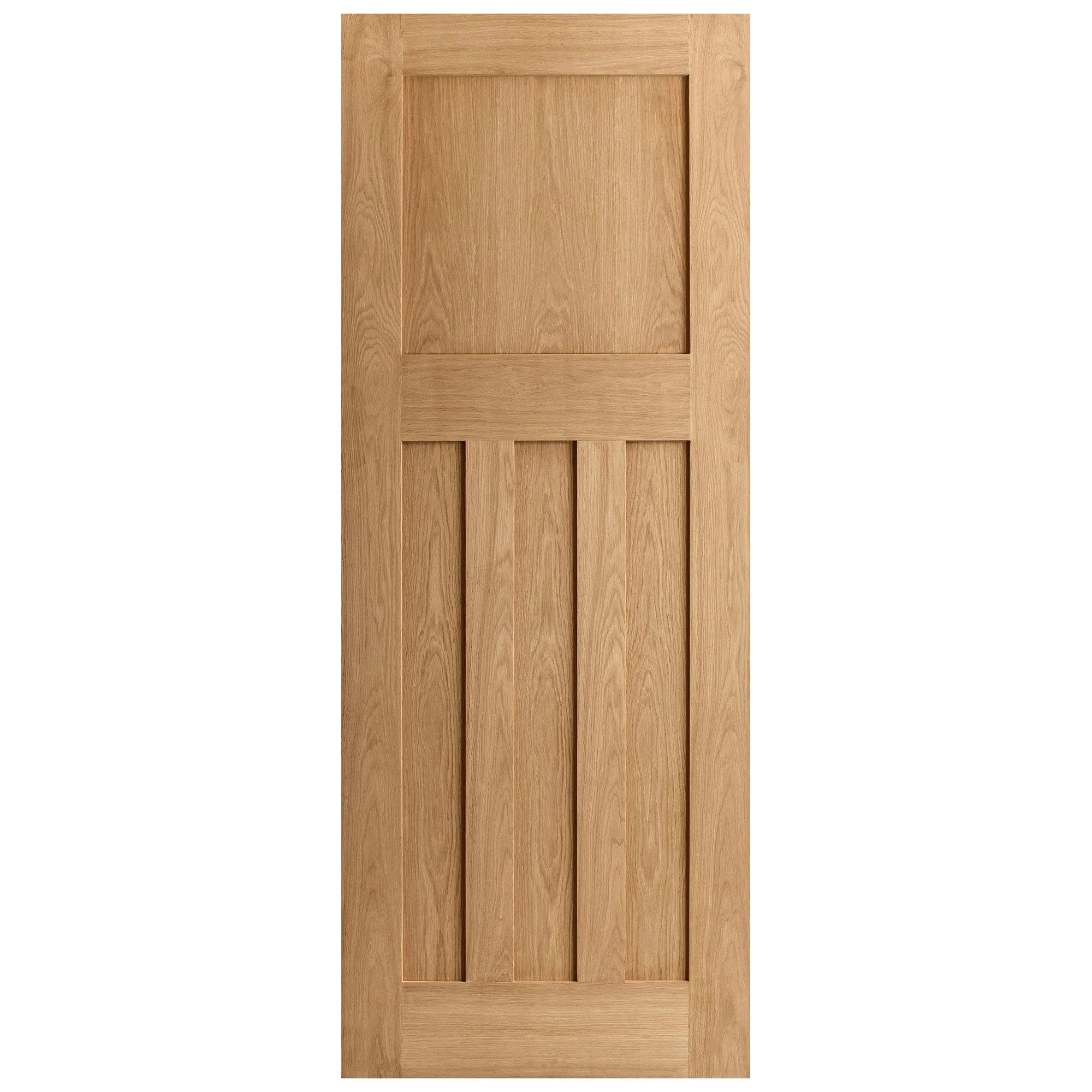 Oak Internal Unfinished 1930's DX 4 Panel FD30 Fire Door (84451) - Image 3