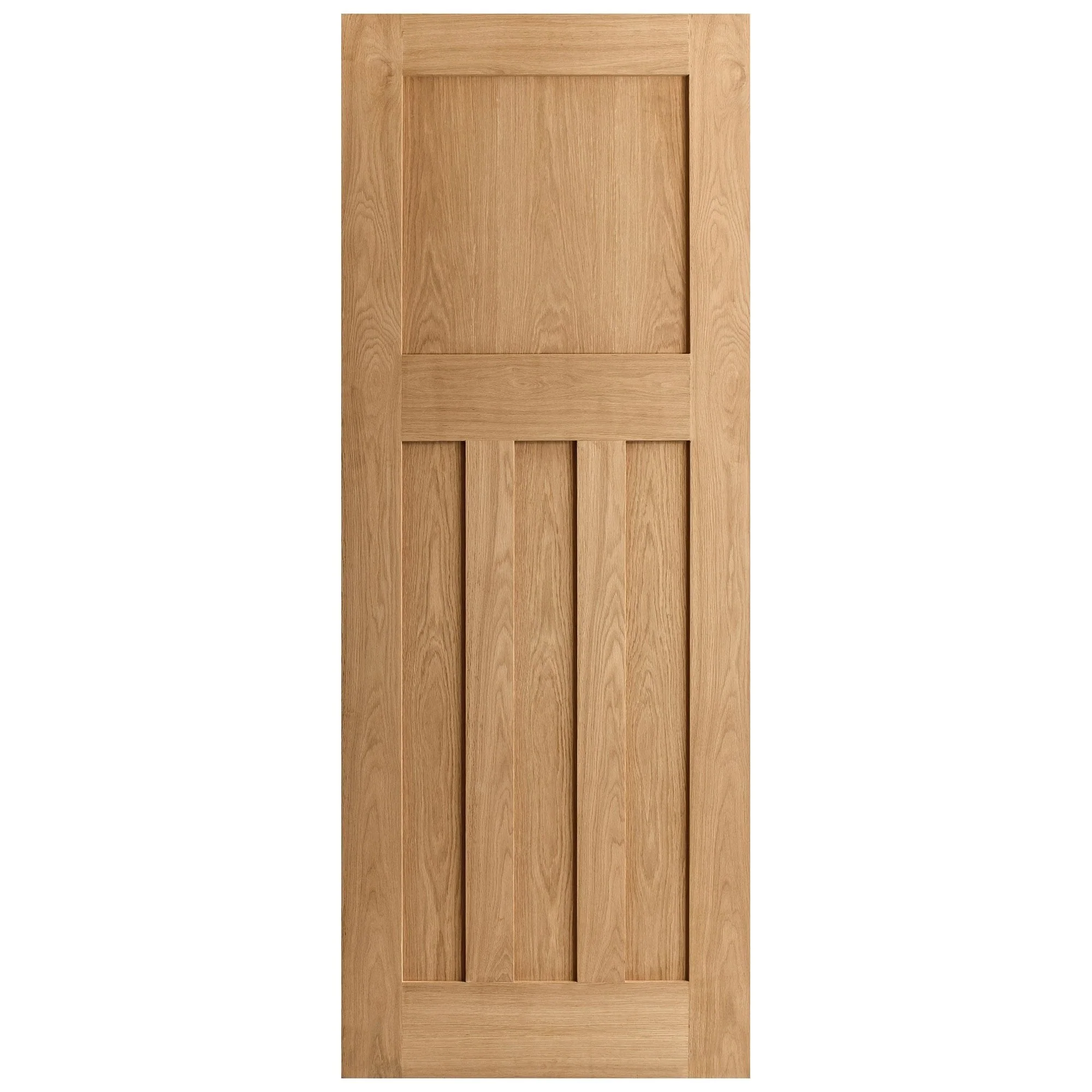 Oak Internal Unfinished 1930's DX 4 Panel Made-to-Measure Door (120457) - Image 3