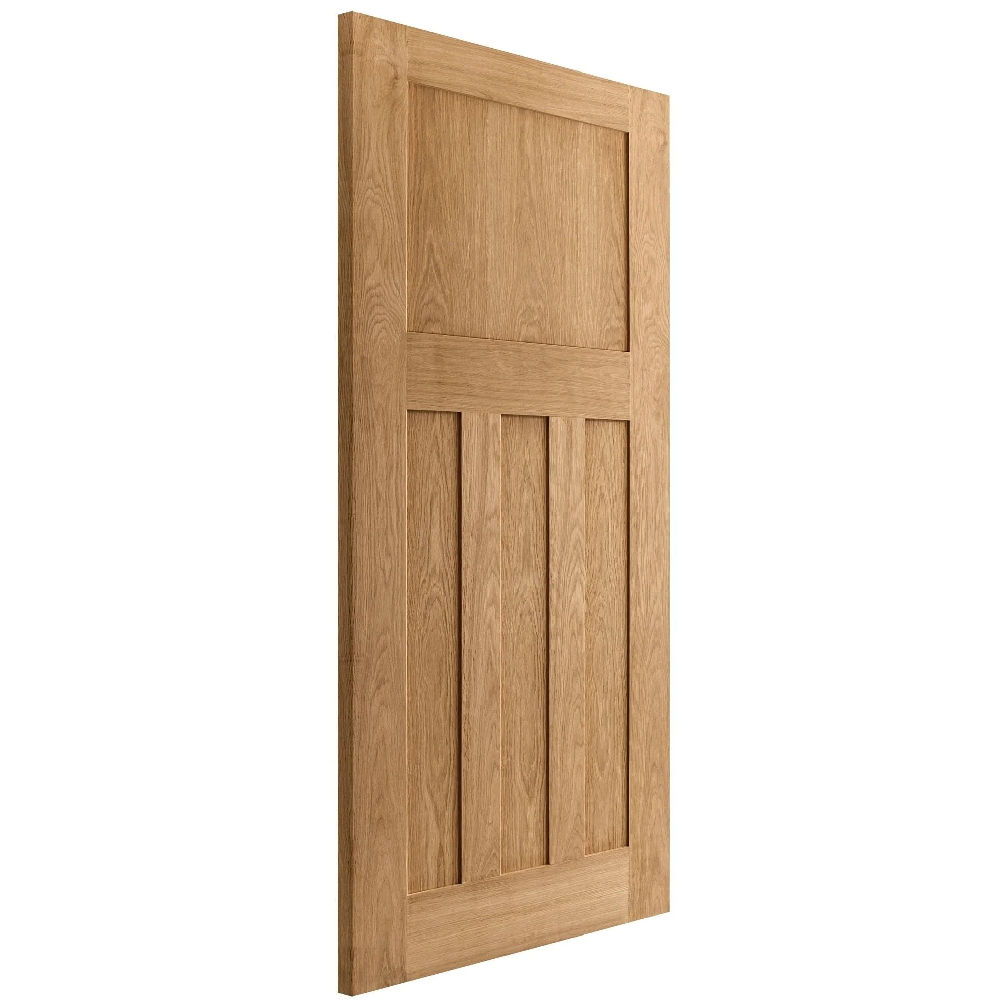 Oak Internal Unfinished 1930's DX 4 Panel Made-to-Measure Door (120457) - Image 4