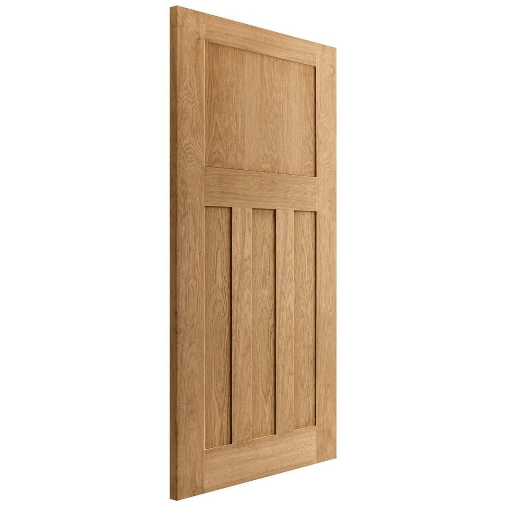 Oak Internal Unfinished 1930's DX Made-to-Measure FD30 Fire Door (122636) - Image 2