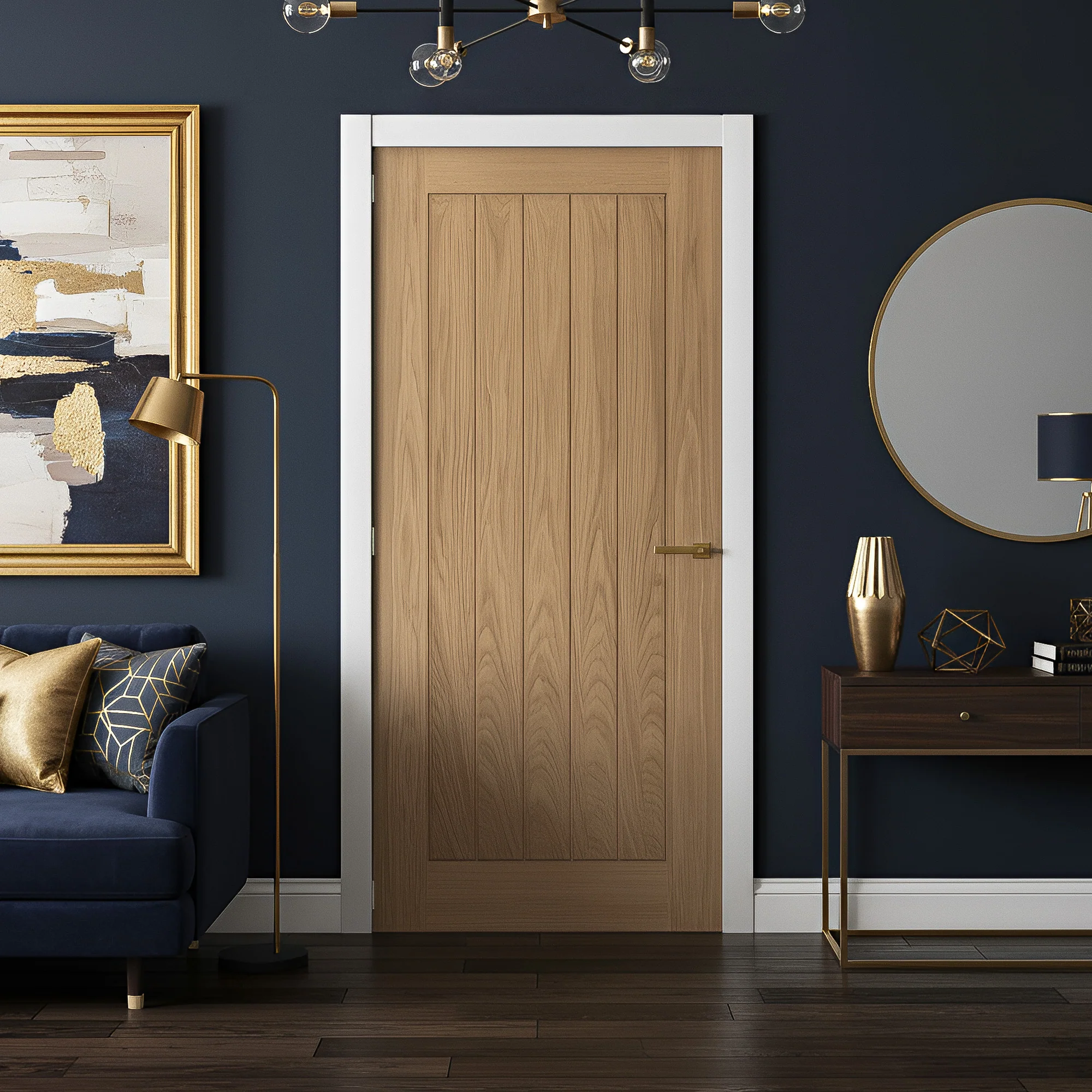 Oak Internal Unfinished Farley Door - Image 5