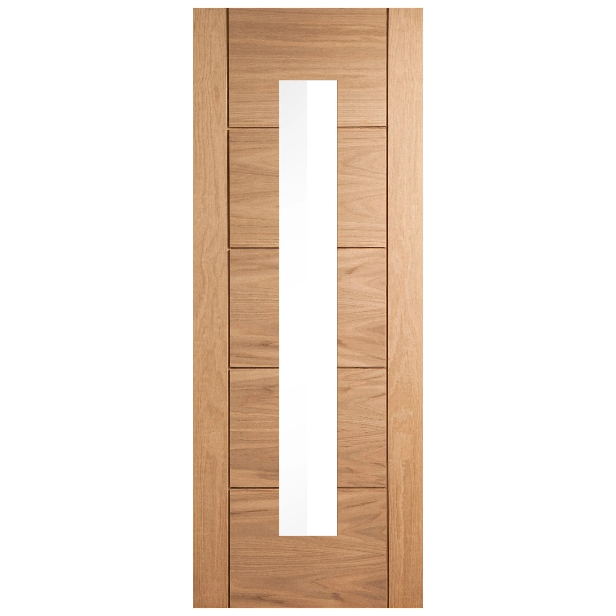 Oak Internal Unfinished Parma 1 Light Clear Glass Door - Image 3