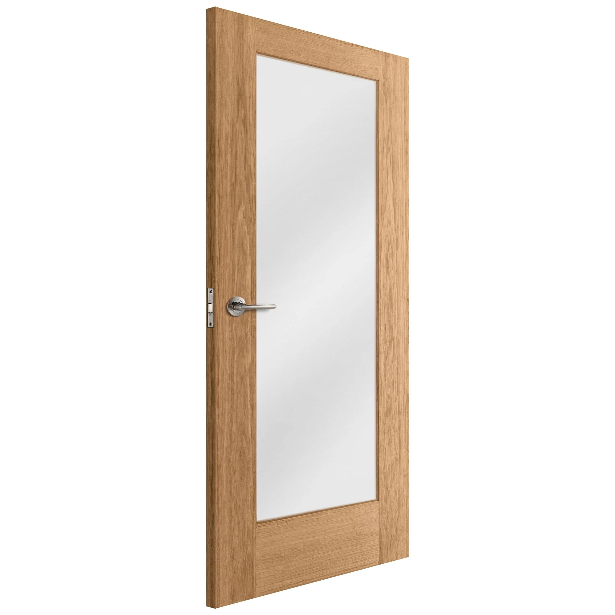 Oak Internal Unfinished Pattern 10 1 Light Obscure Glass Door (51735) - Image 2