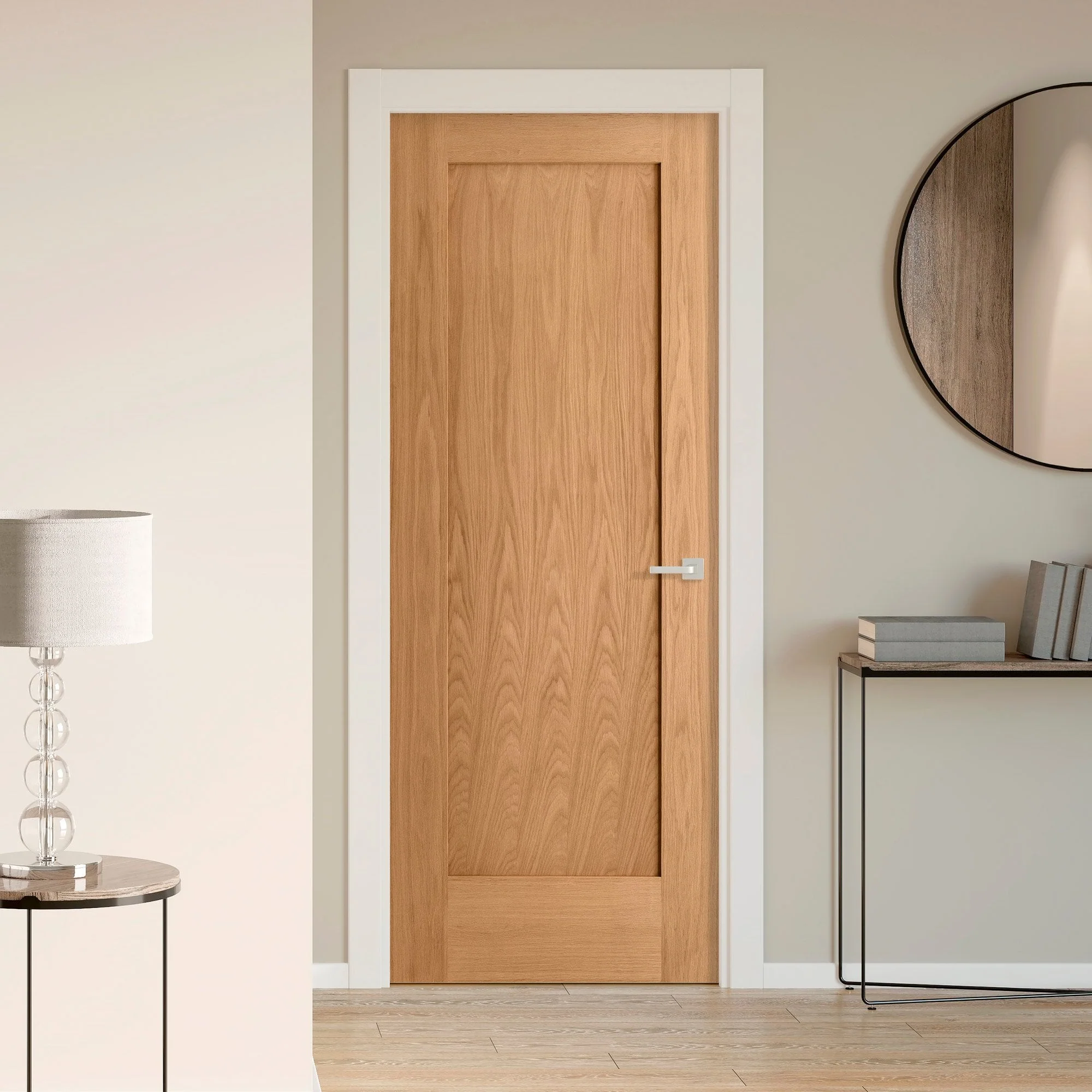 Oak Internal Unfinished Pattern 10 1 Panel Door (51732) - Image 5